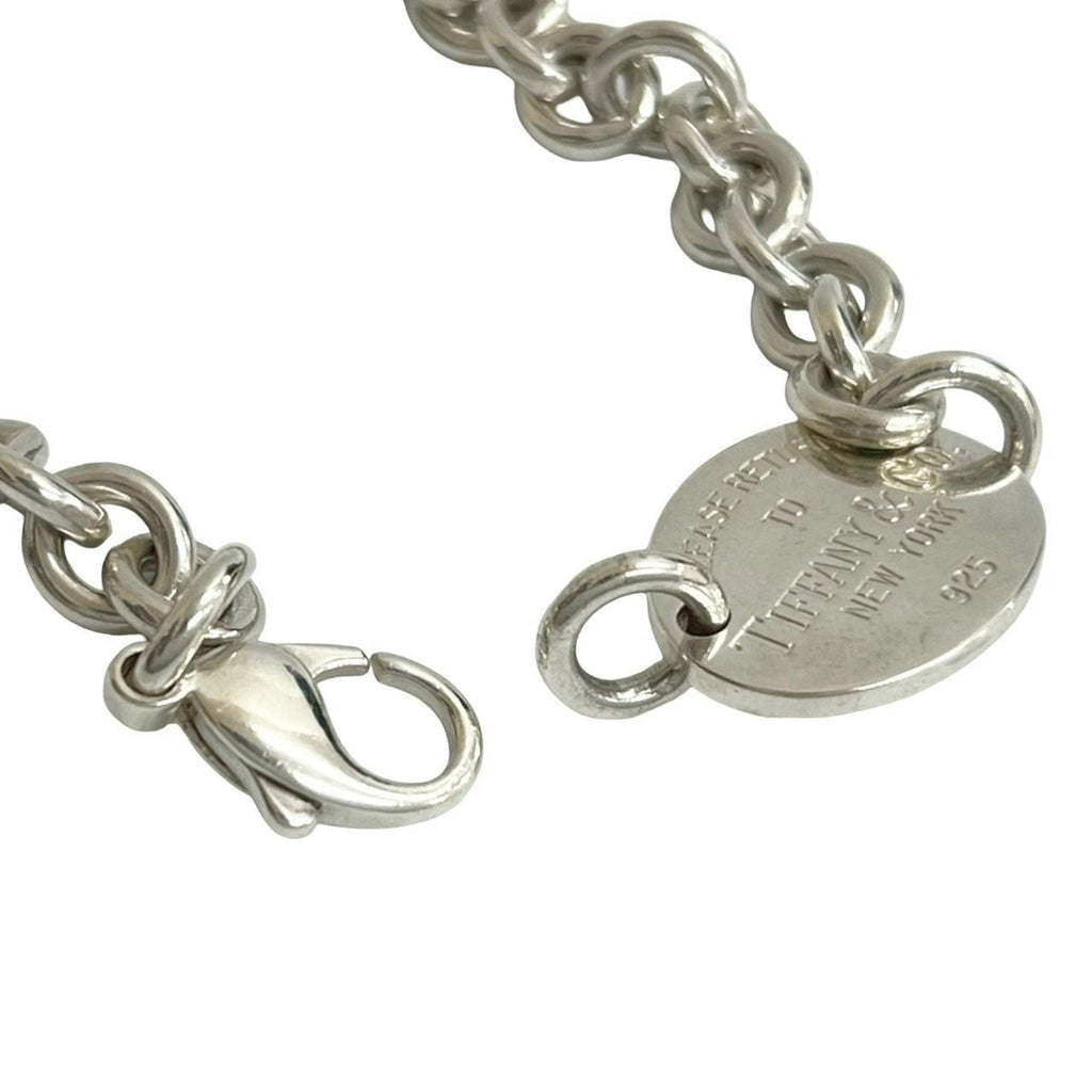 Pendant Necklace Sterling Silver Round Tag