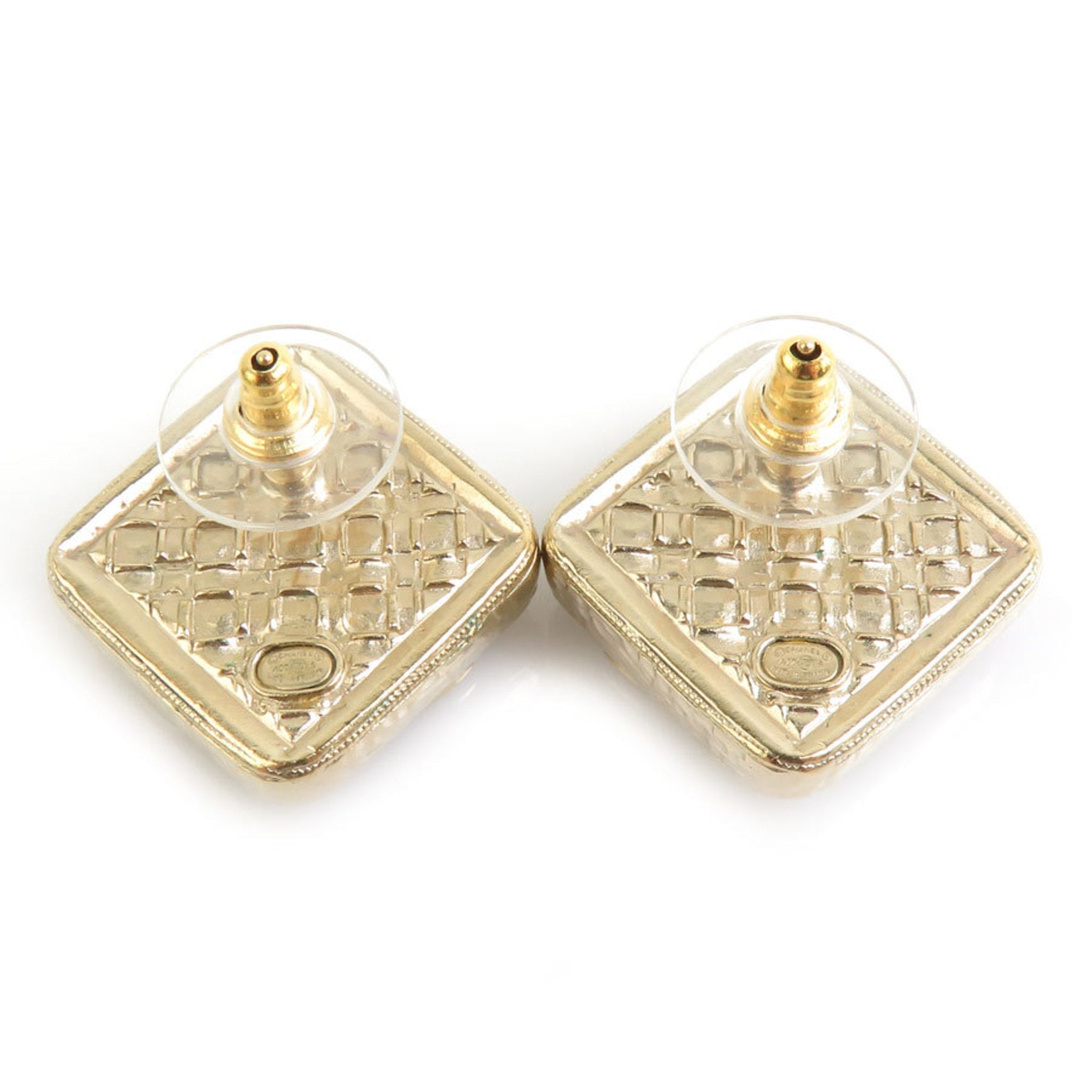 CC Logo Earrings Gold-Tone Metal Gold-Tone Metal