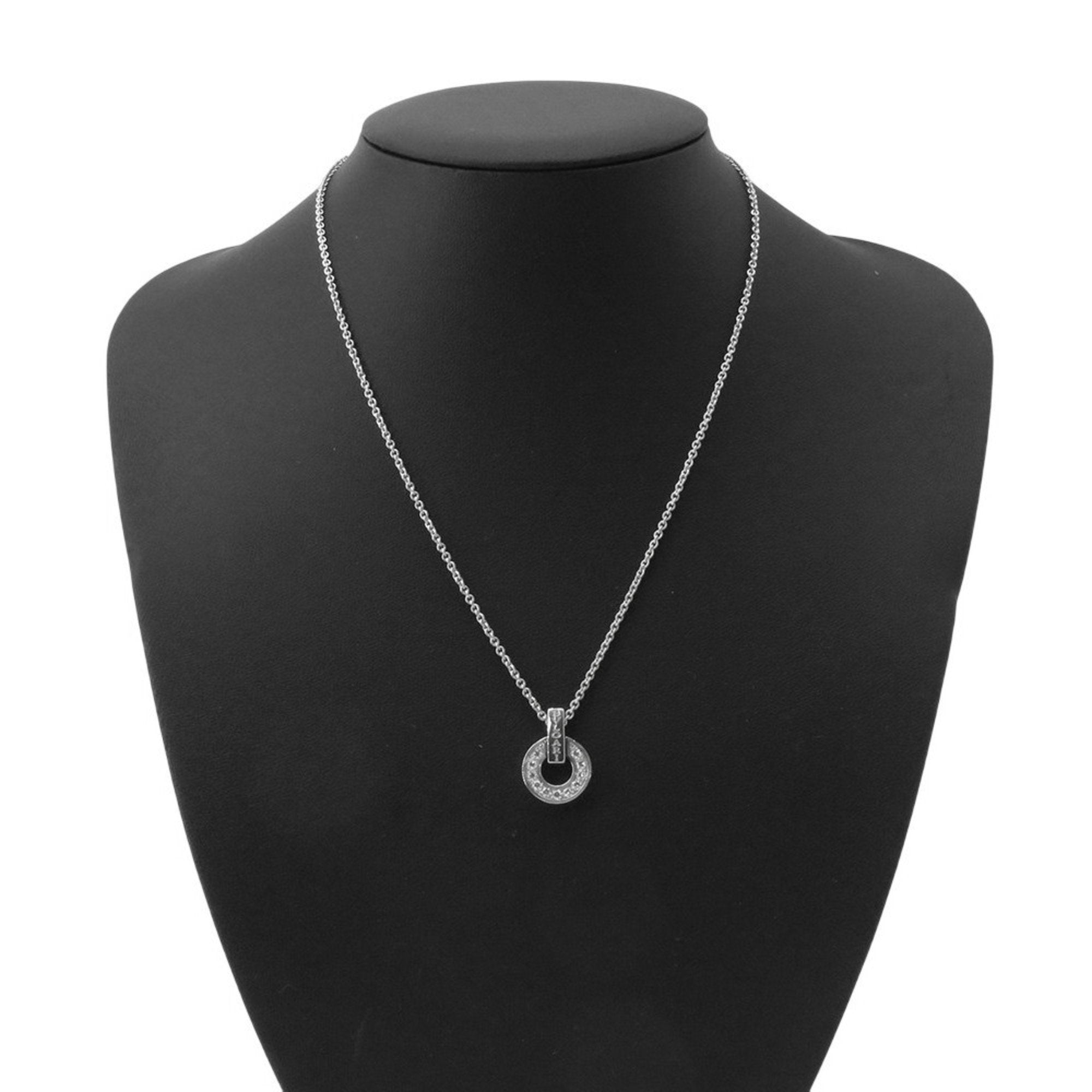 Pendant Necklace 18K White Gold with Diamond