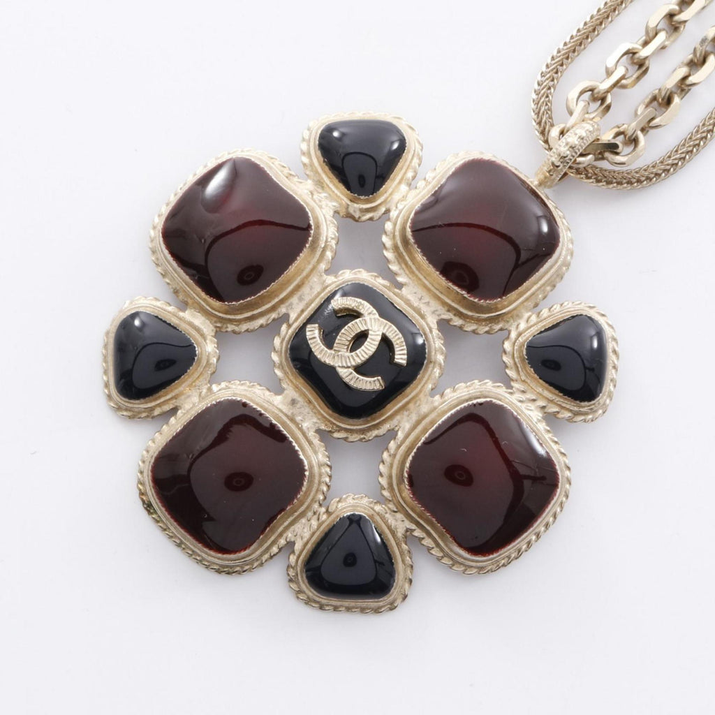 CC Logo Pendant Necklace Metal
