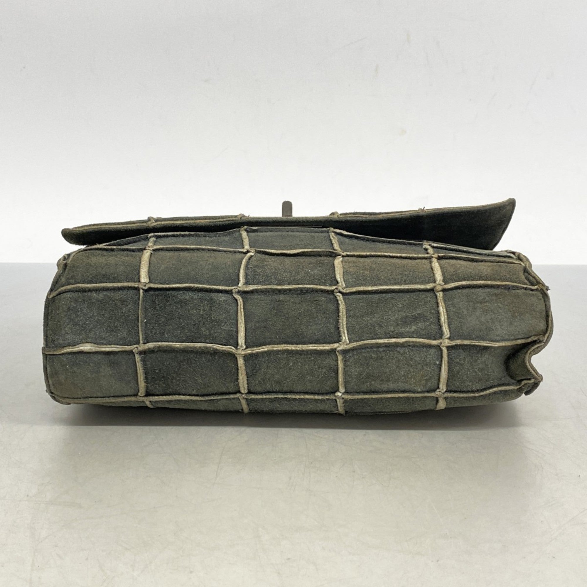 Reissue Flap Bag Suede Patchwork Medium