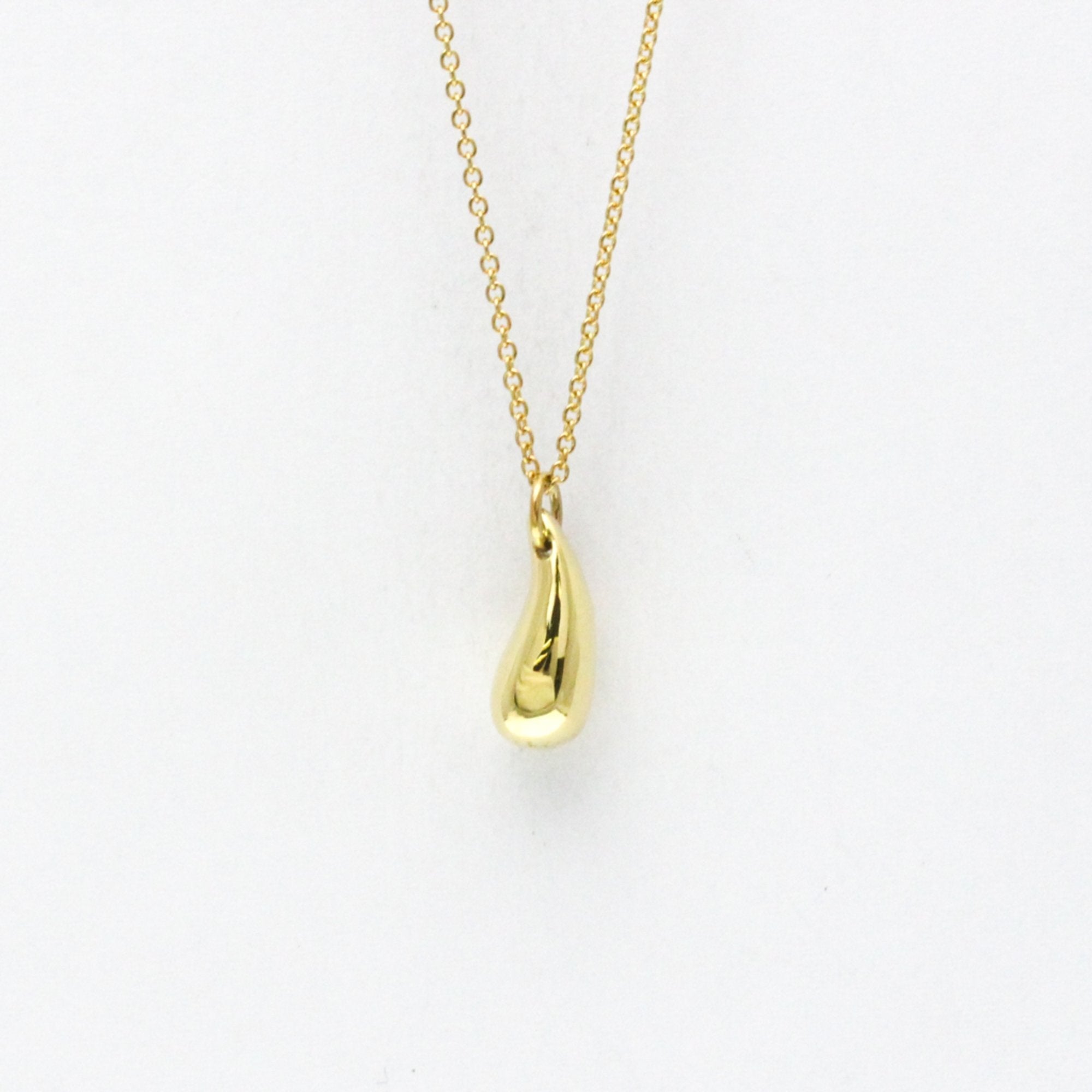 Teardrop Pendant Necklace 18K Yellow Gold