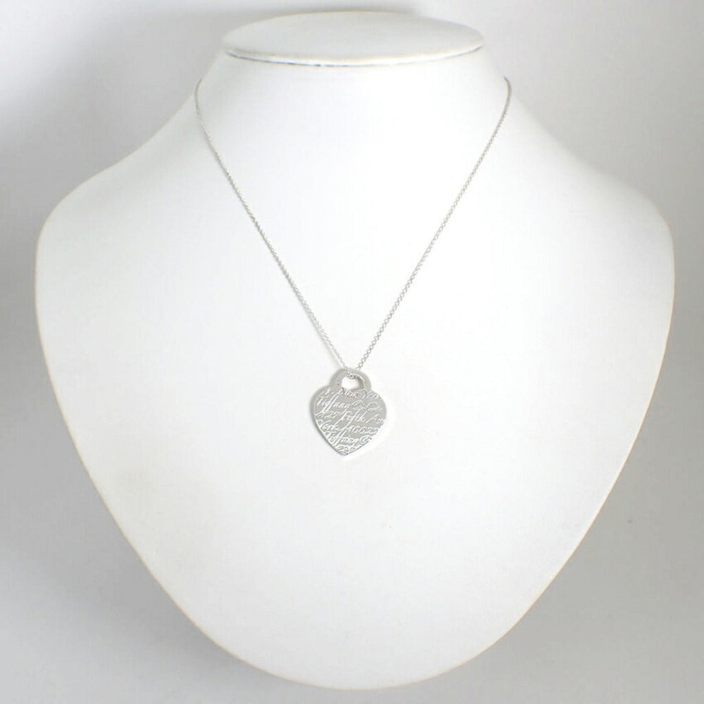 Heart Pendant Necklace Sterling Silver