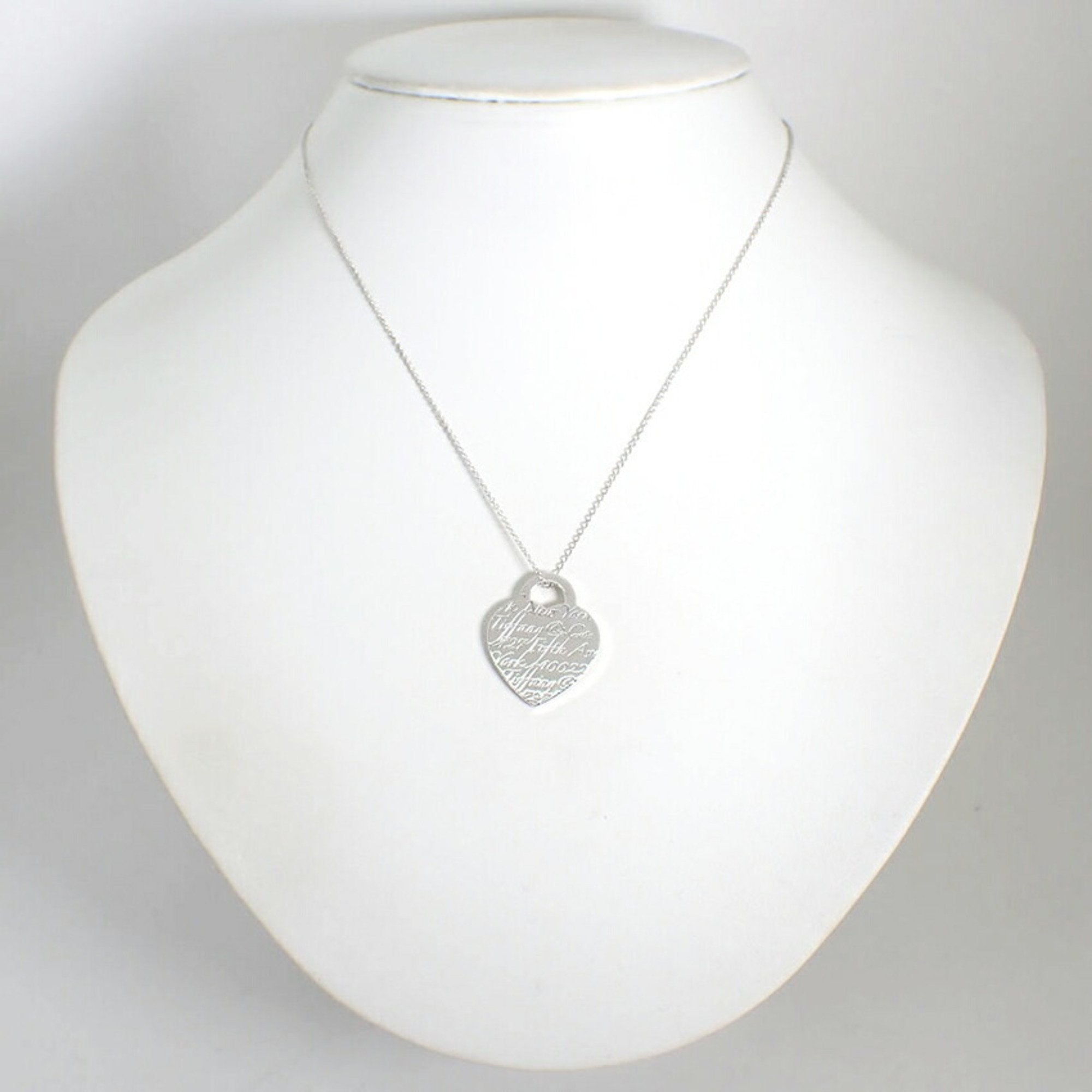 Heart Pendant Necklace Sterling Silver