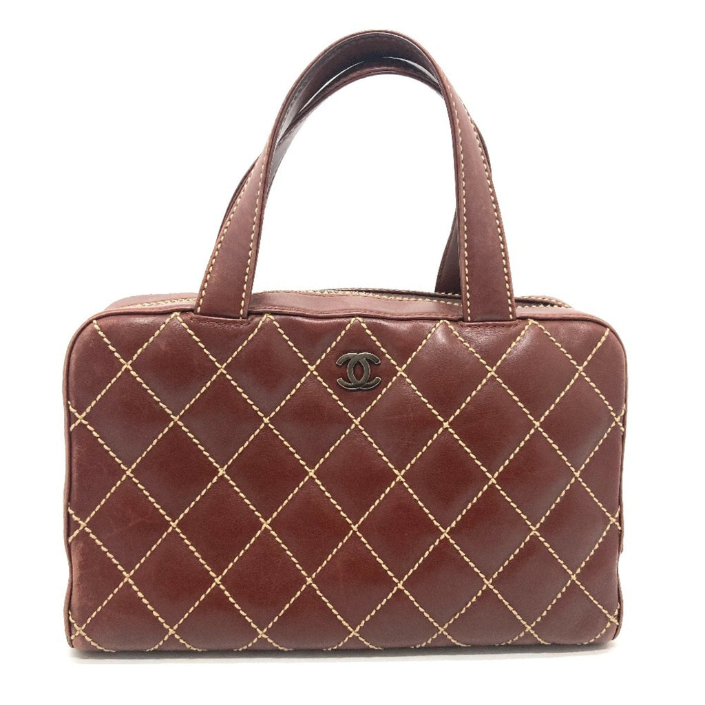 Surpique Boston Bag Quilted Leather Large