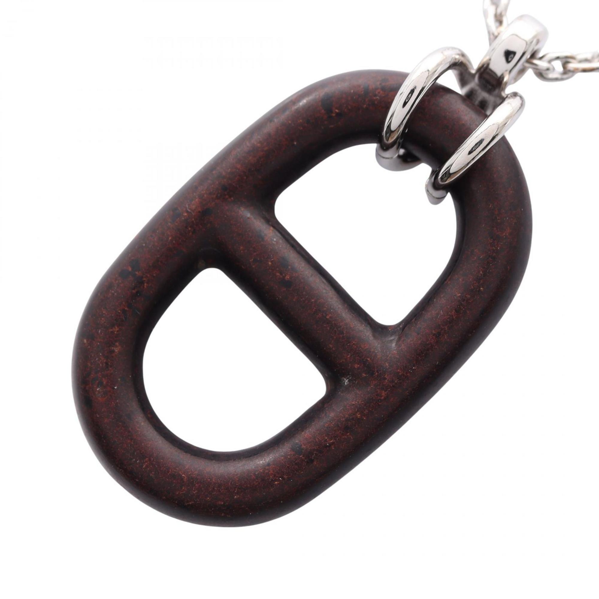 Pendant Necklace Leather and Stainless Steel