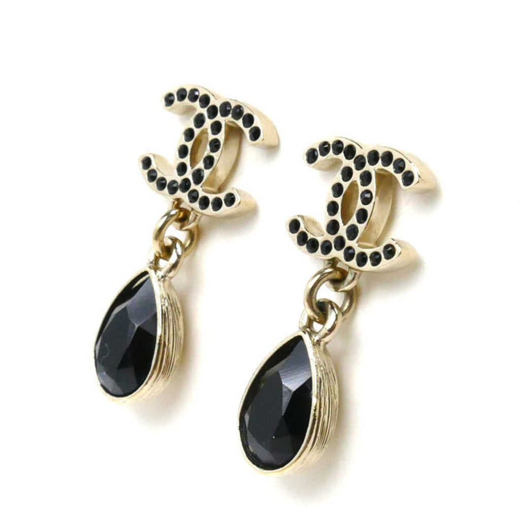 CC Logo Earrings Gold-Tone Metal Gold-Tone Metal