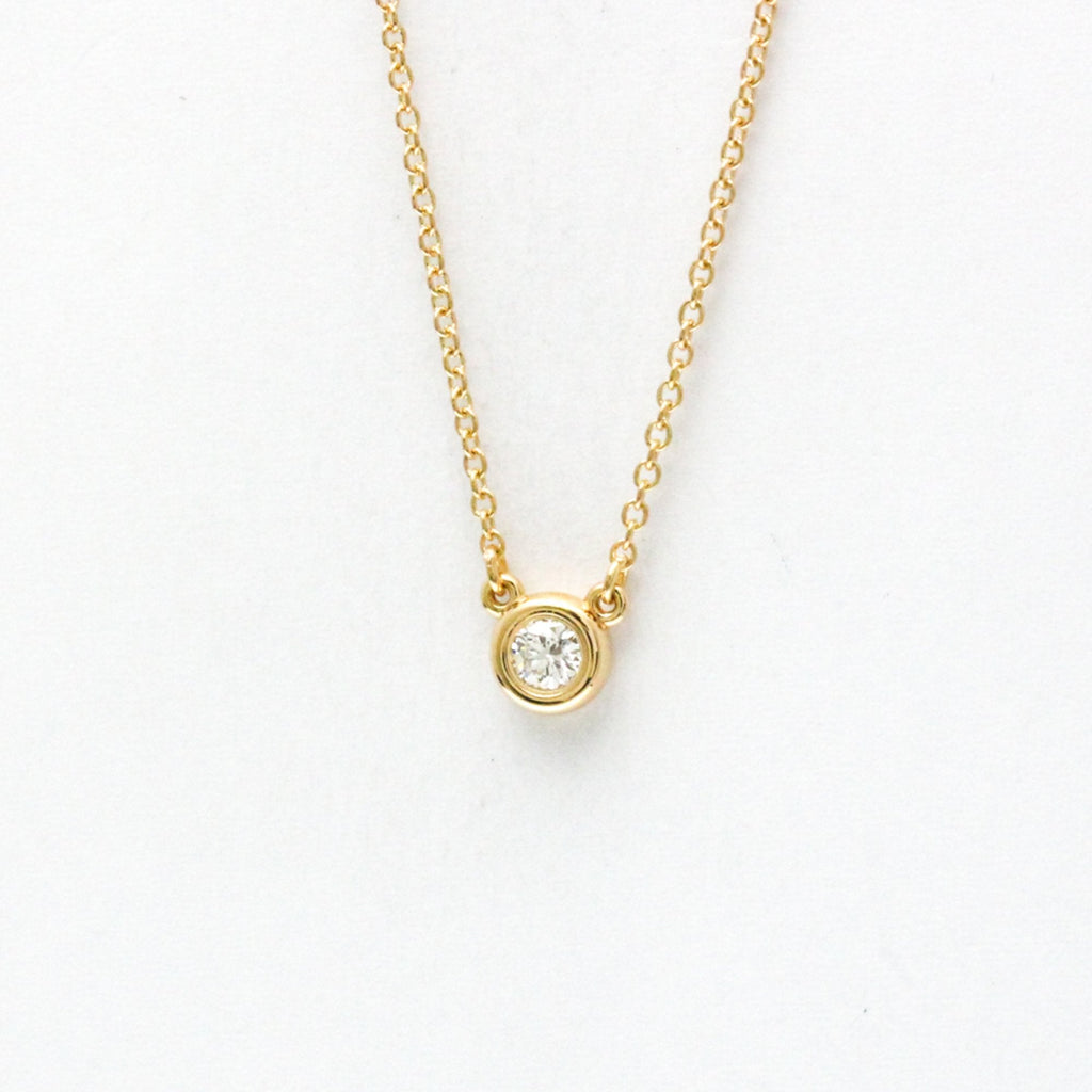 Elsa Peretti Diamonds By The Yard Pendant Necklace 18K Rose Gold and Diamond