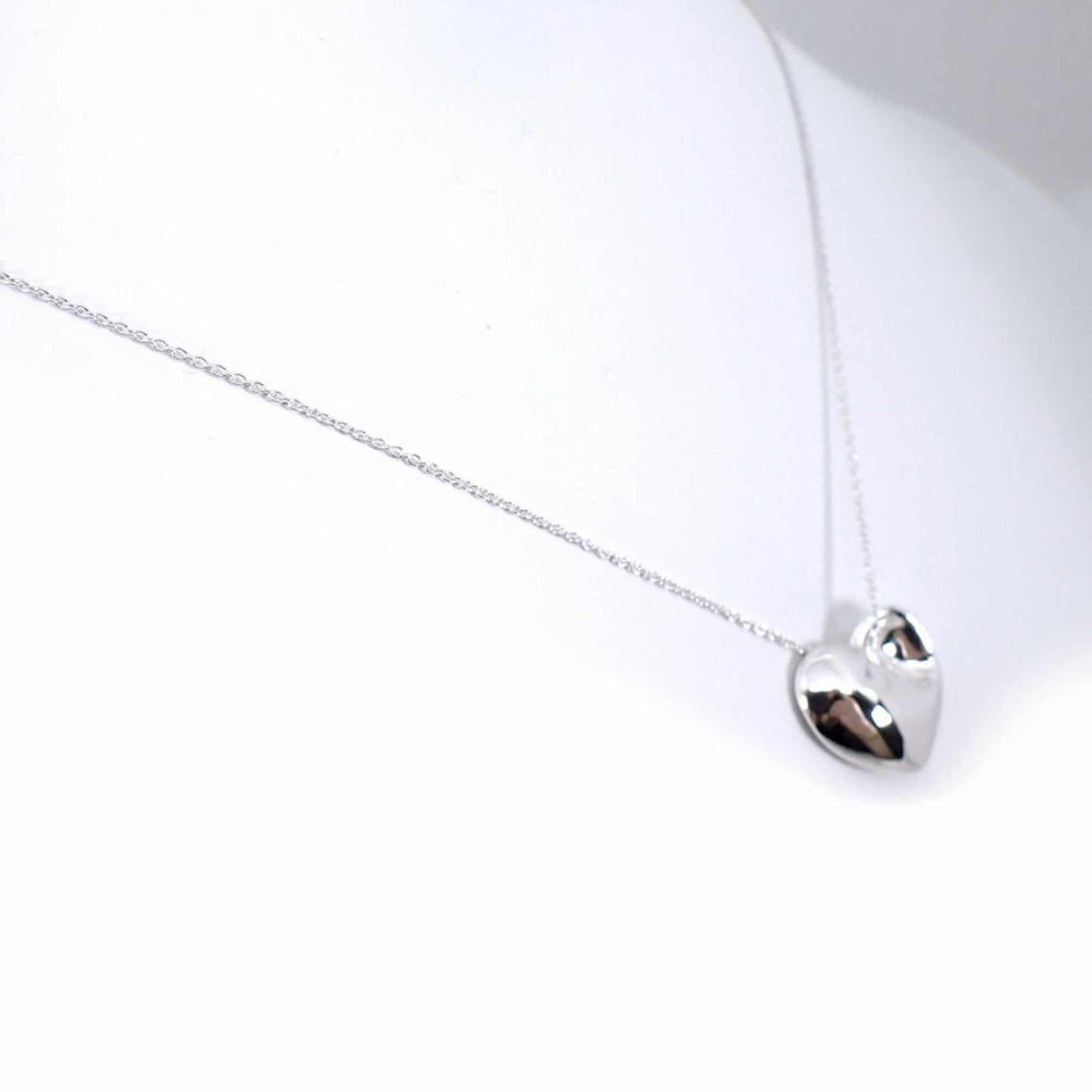 Heart Pendant Necklace Sterling Silver