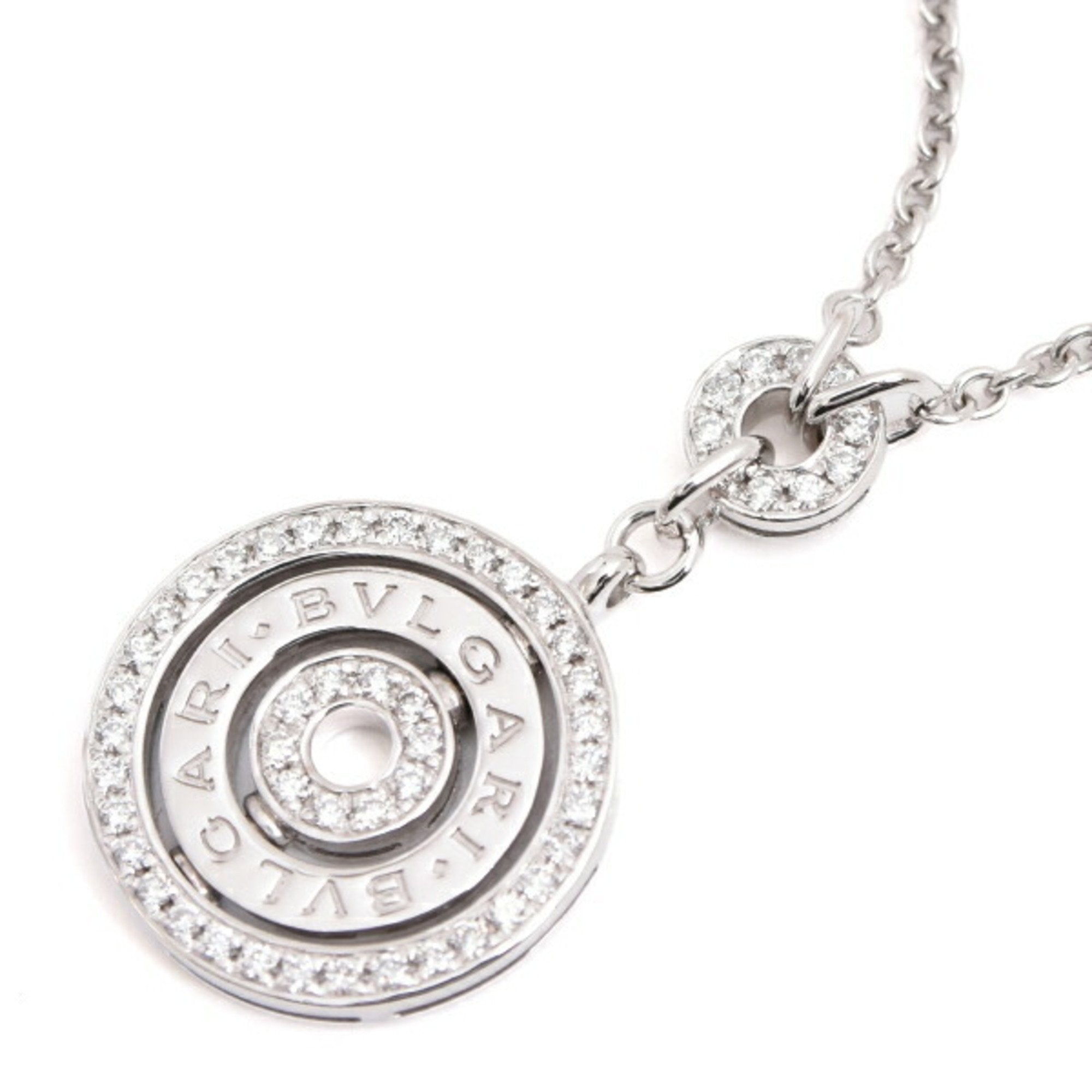 Pendant Necklace 18K White Gold with Diamond
