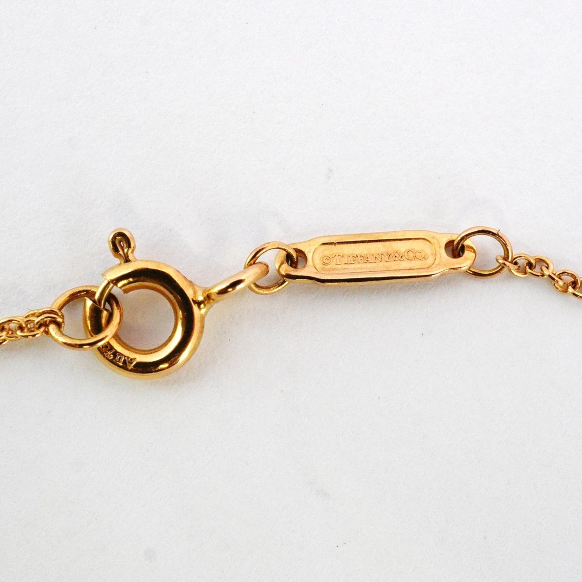 T Smile Mini Pendant Necklace 18K Rose Gold with Diamonds