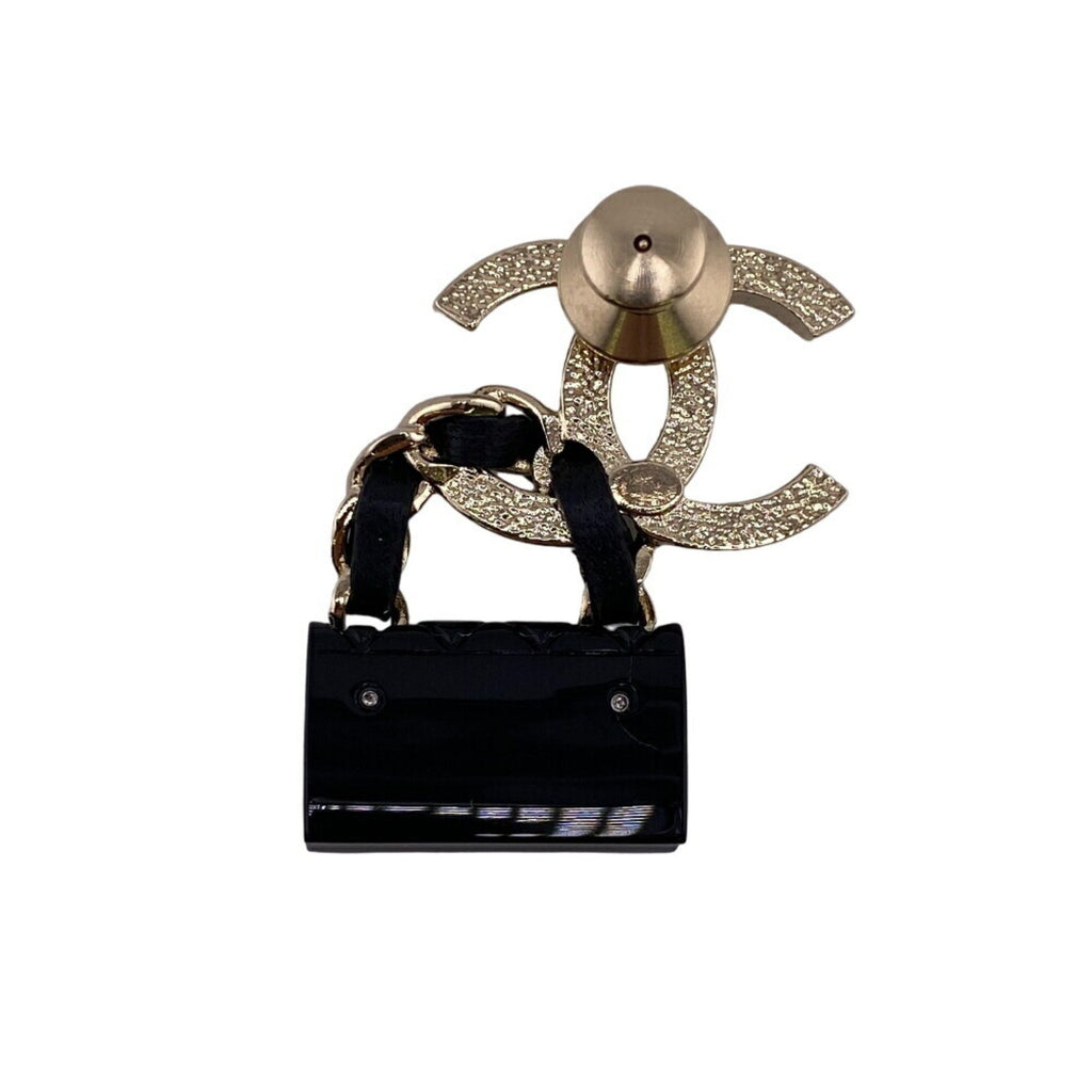 CC Logo Turnlock Brooch Metal