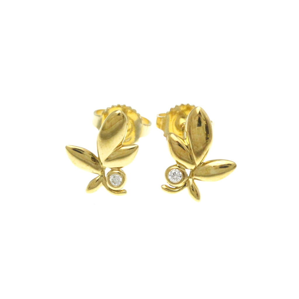 Earrings Stud 18K Yellow Gold