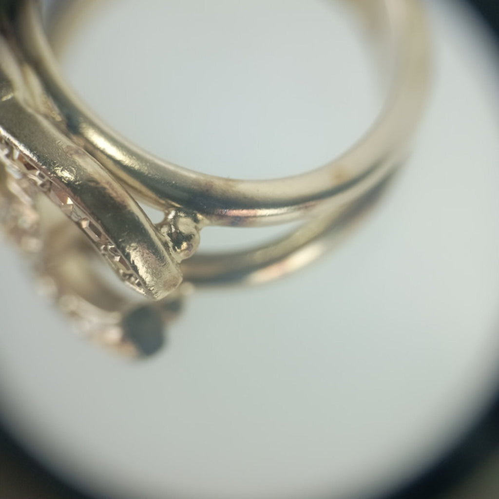 CC Logo Ring Gold-Tone Metal
