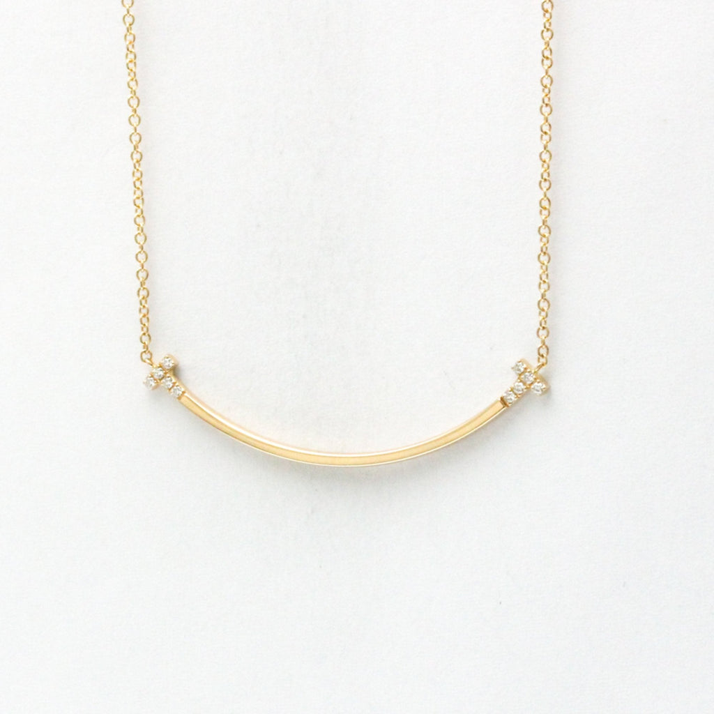 Pendant Necklace 18K Rose Gold Small with Diamond