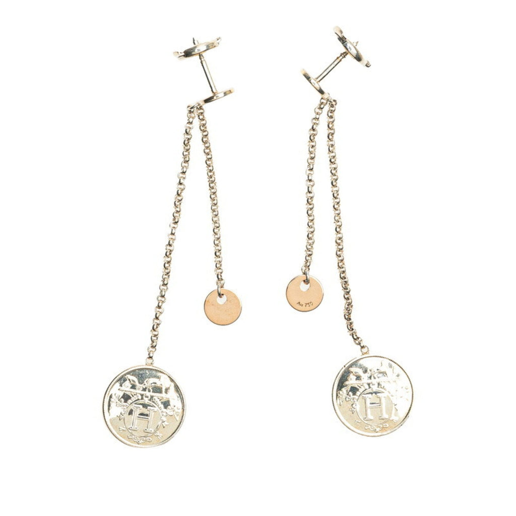 Earrings 18K Rose Gold and Sterling Silver