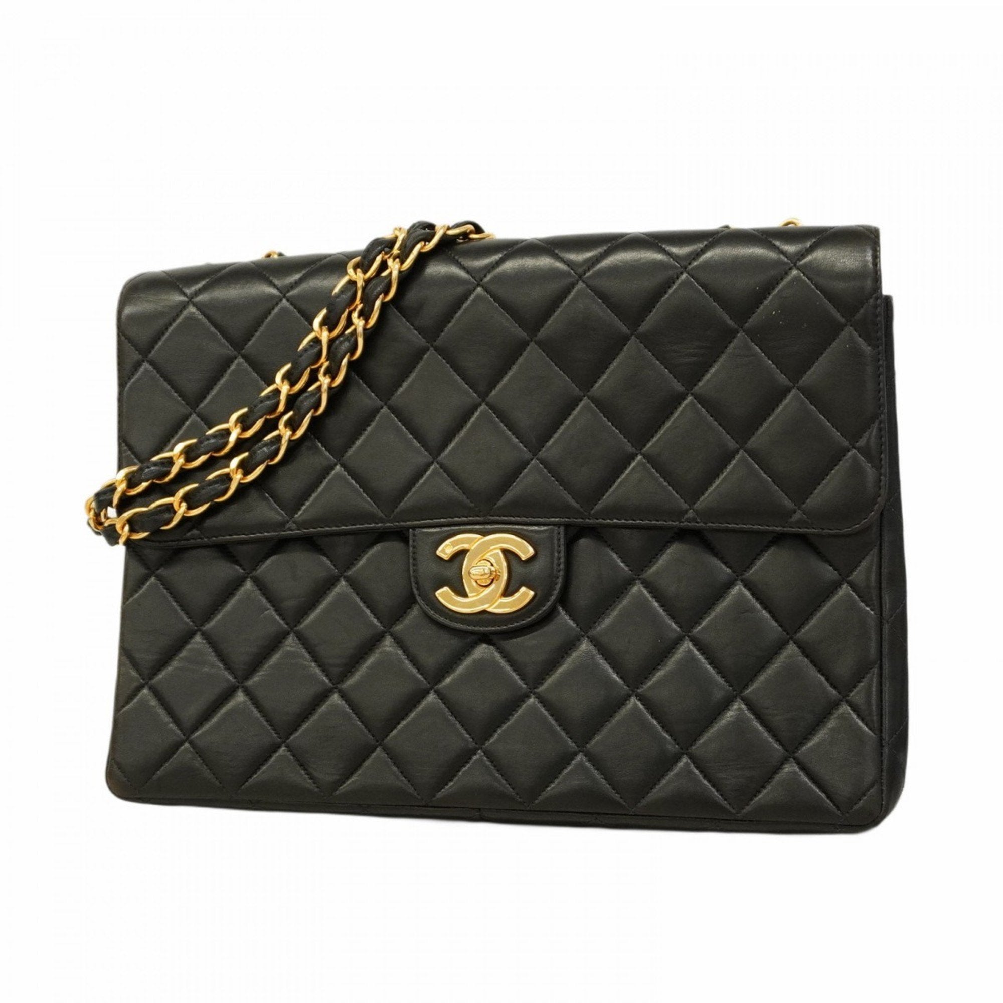 Vintage Classic Single Flap Bag Quilted Lambskin Jumbo