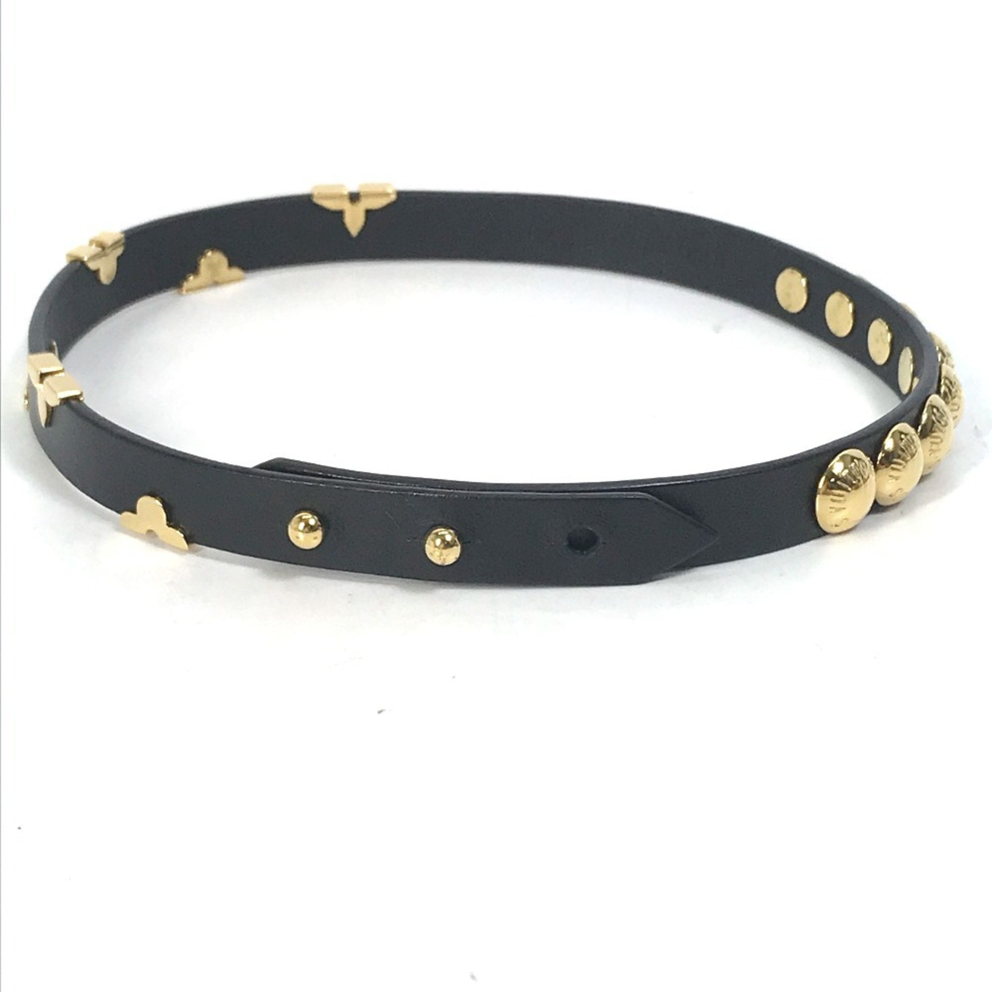 Monogram Bracelet Leather and Gold