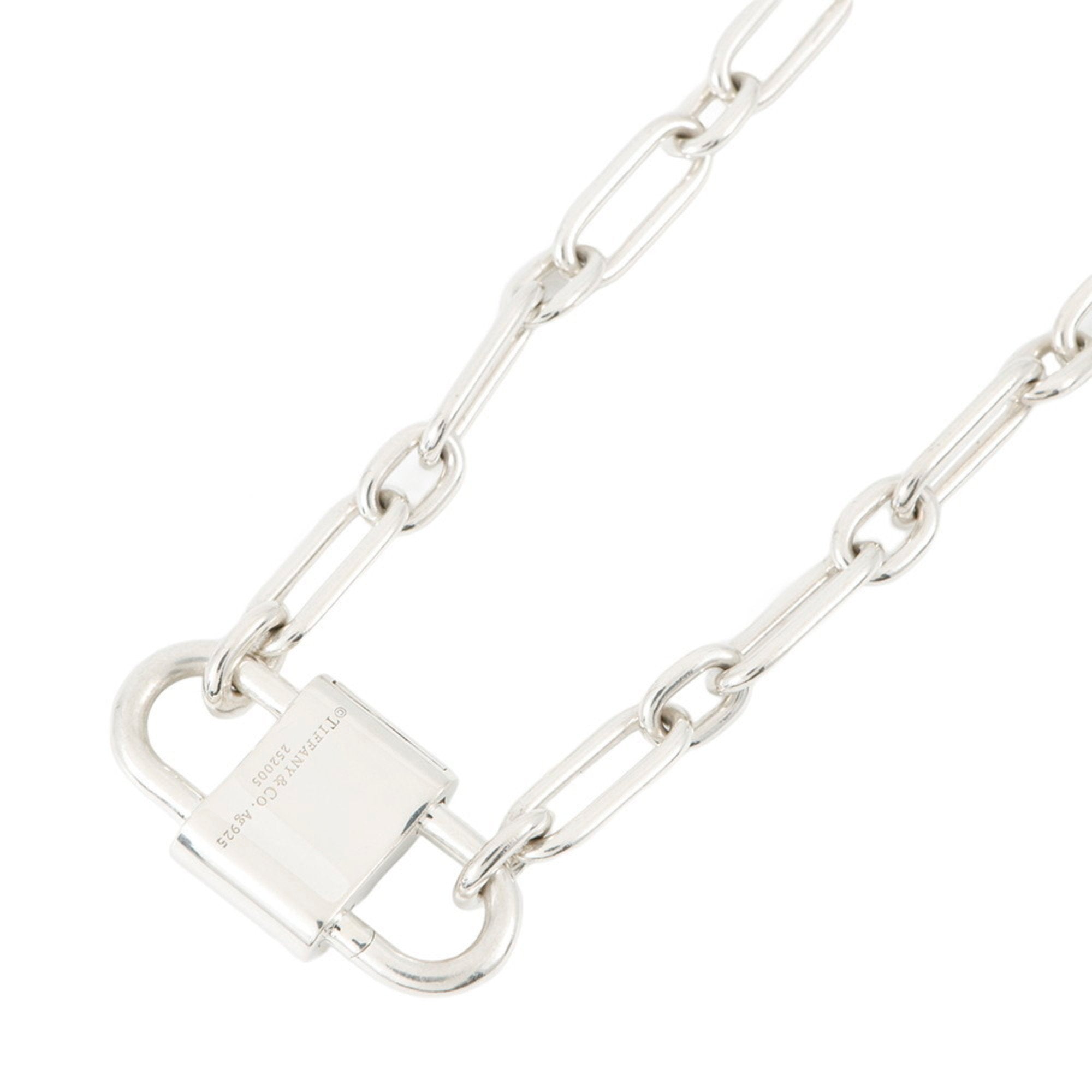 1837 Double Lock Pendant Necklace Sterling Silver Medium