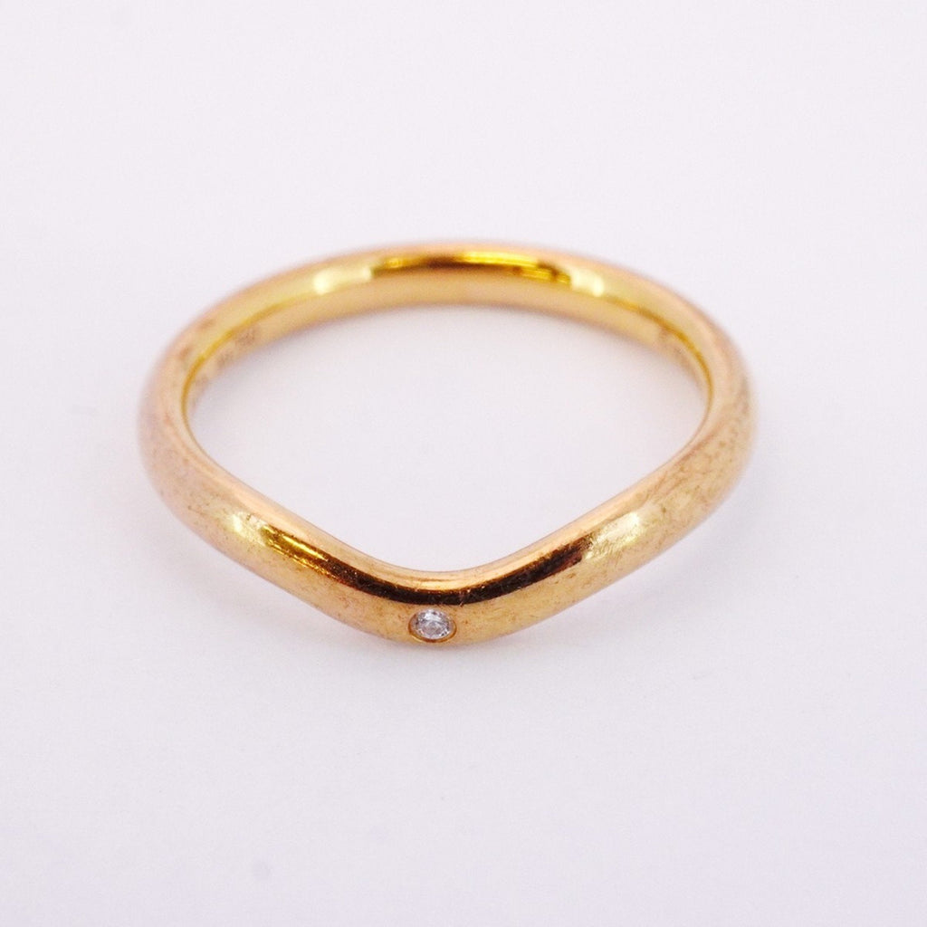 Band Ring 18K Rose Gold with Diamond