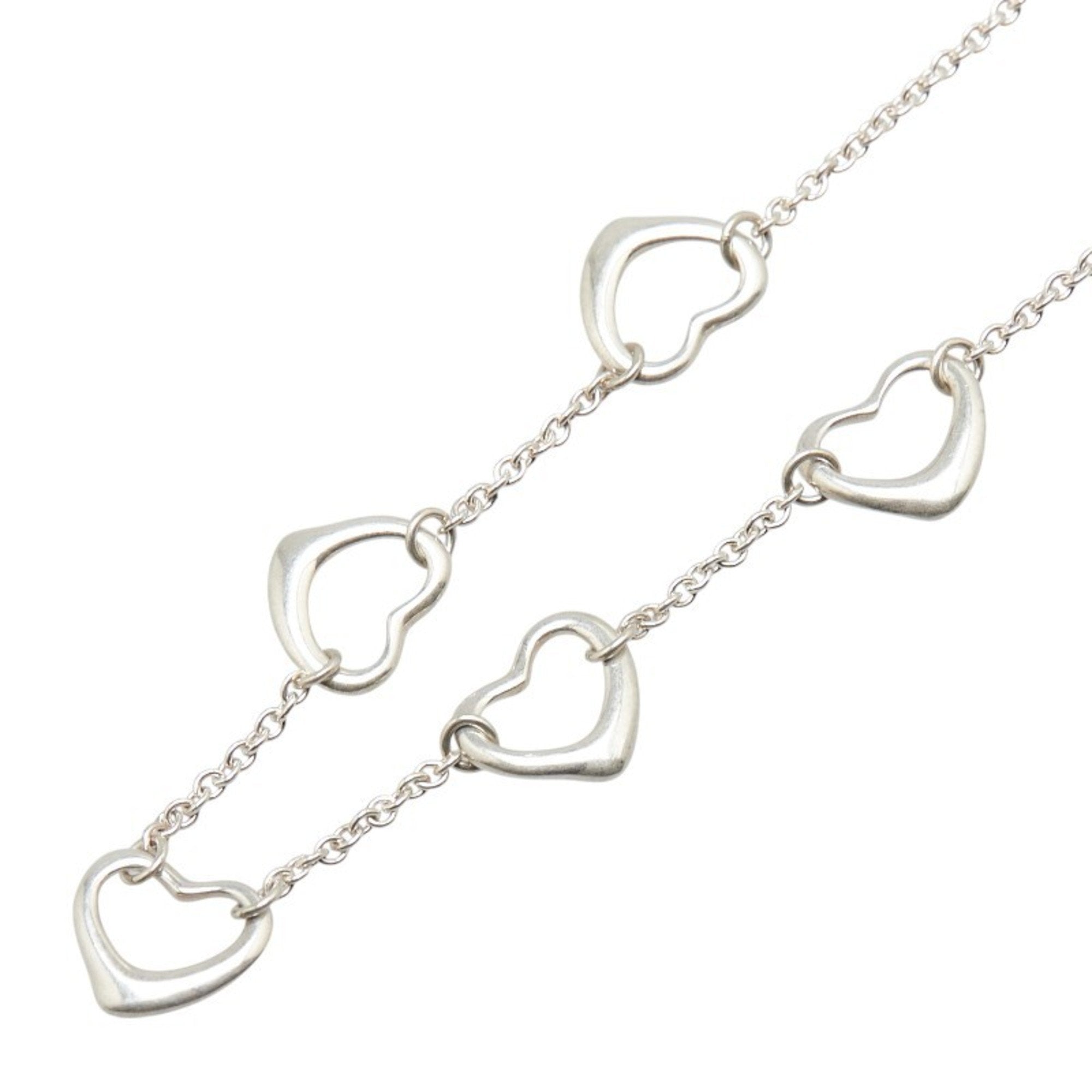 Open Heart Pendant Necklace Sterling Silver 8.6mm