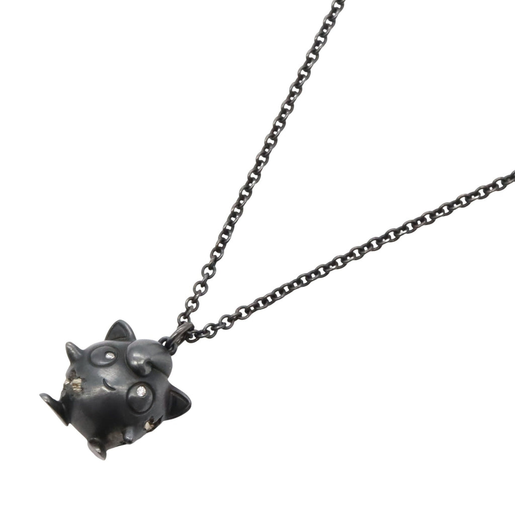 Jigglypuff Pendant Necklace Sterling Silver with Diamond