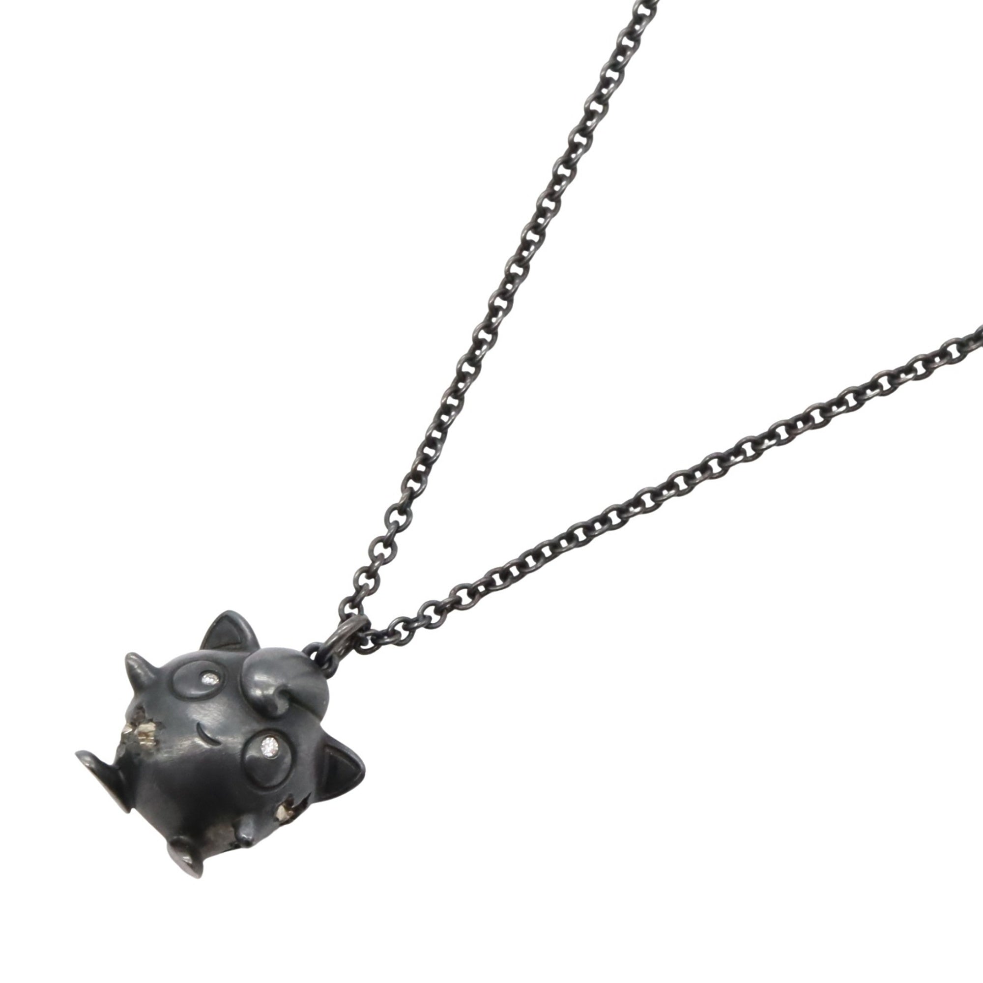 Jigglypuff Pendant Necklace Sterling Silver with Diamond
