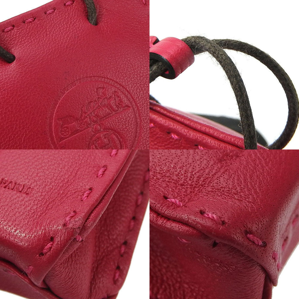 Charm Agneau Milo Lamb Pink Leather Handbag Charm