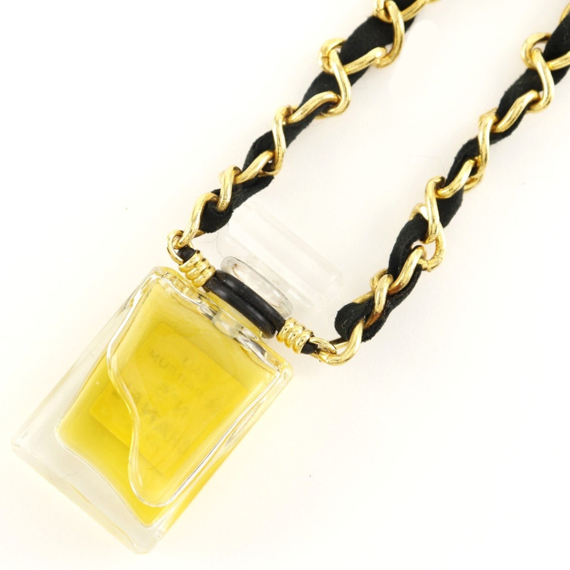 Perfume Bottle Pendant Necklace Metal