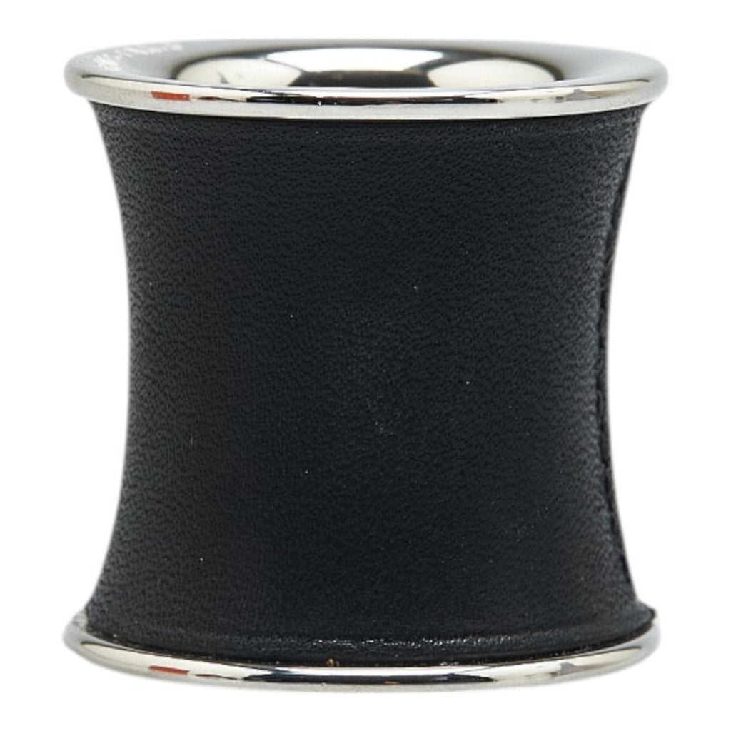 Scarf Ring Leather and Metal