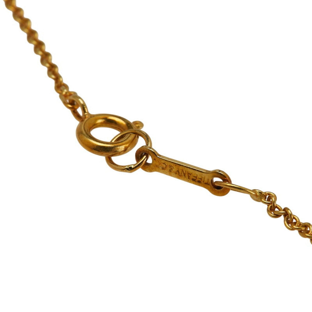 Bean Pendant Necklace 18K Yellow Gold 7.6mm