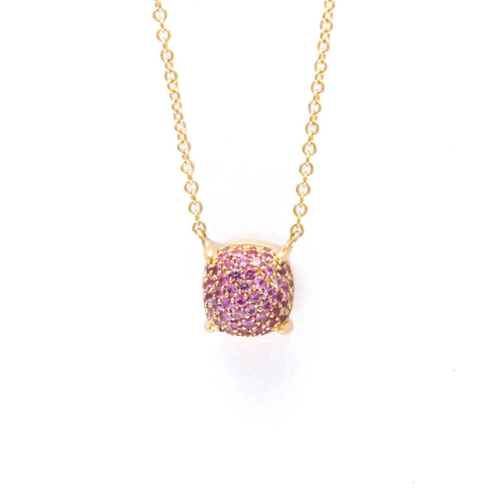 Sugar Stacks Pendant Necklace Gold with Sapphire