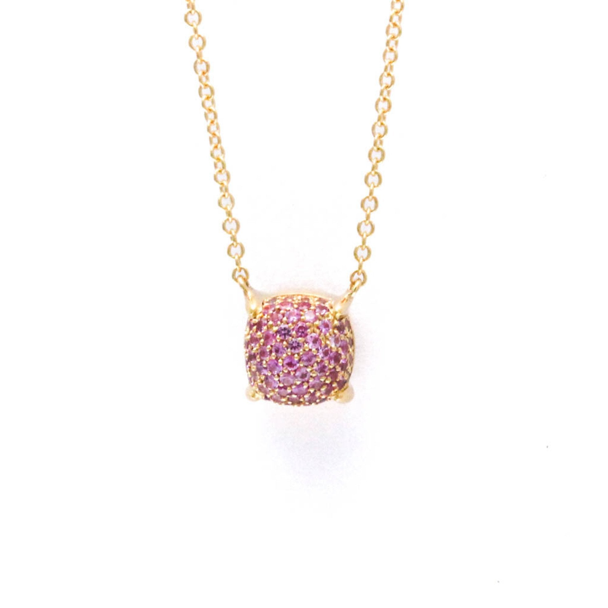 Sugar Stacks Pendant Necklace Gold with Sapphire