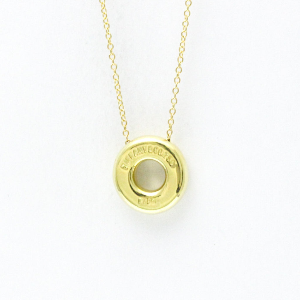 Dots Circle Pendant Necklace Platinum and 18K Yellow Gold with Diamond