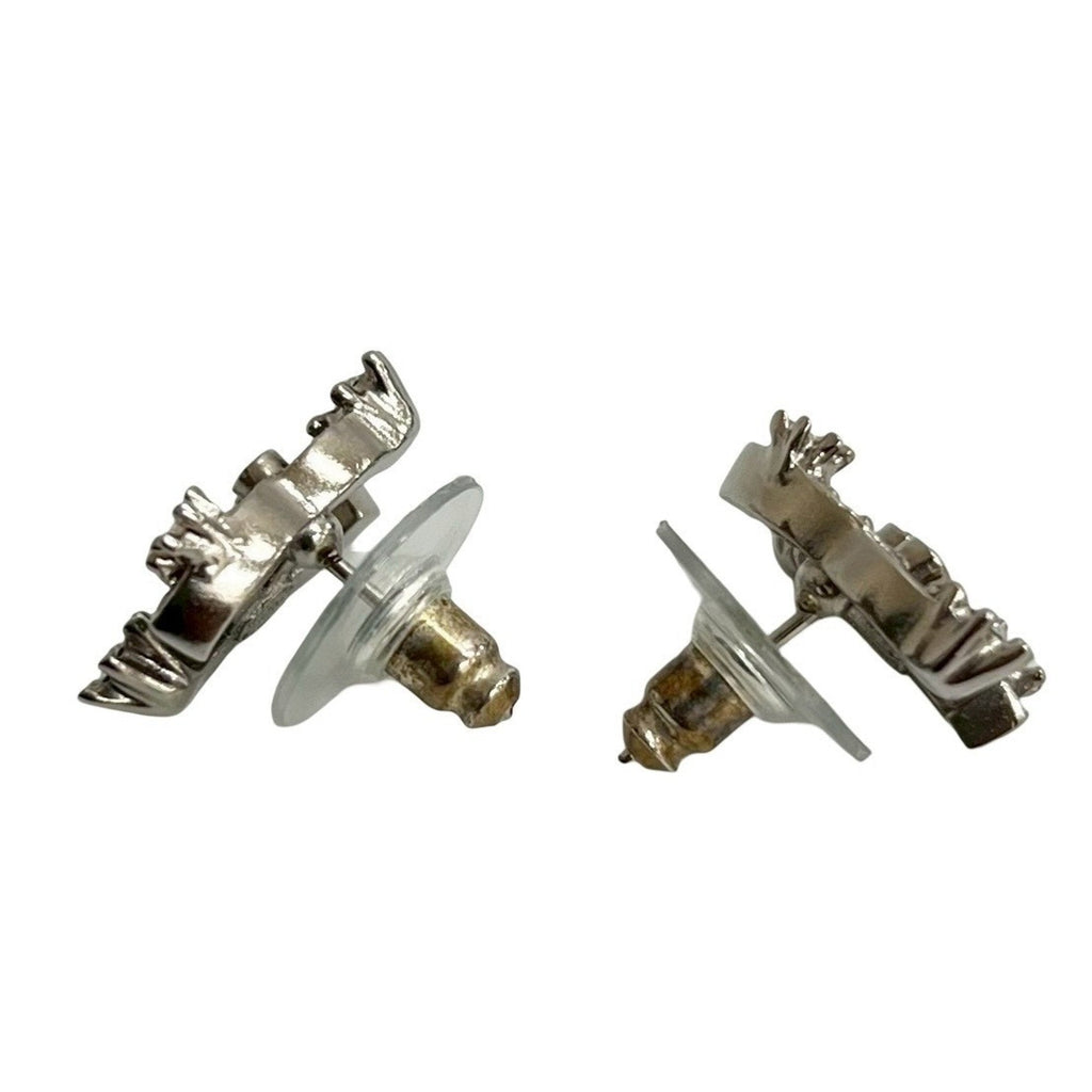 CC Logo Earrings Silver-Tone Metal Silver-Tone Metal