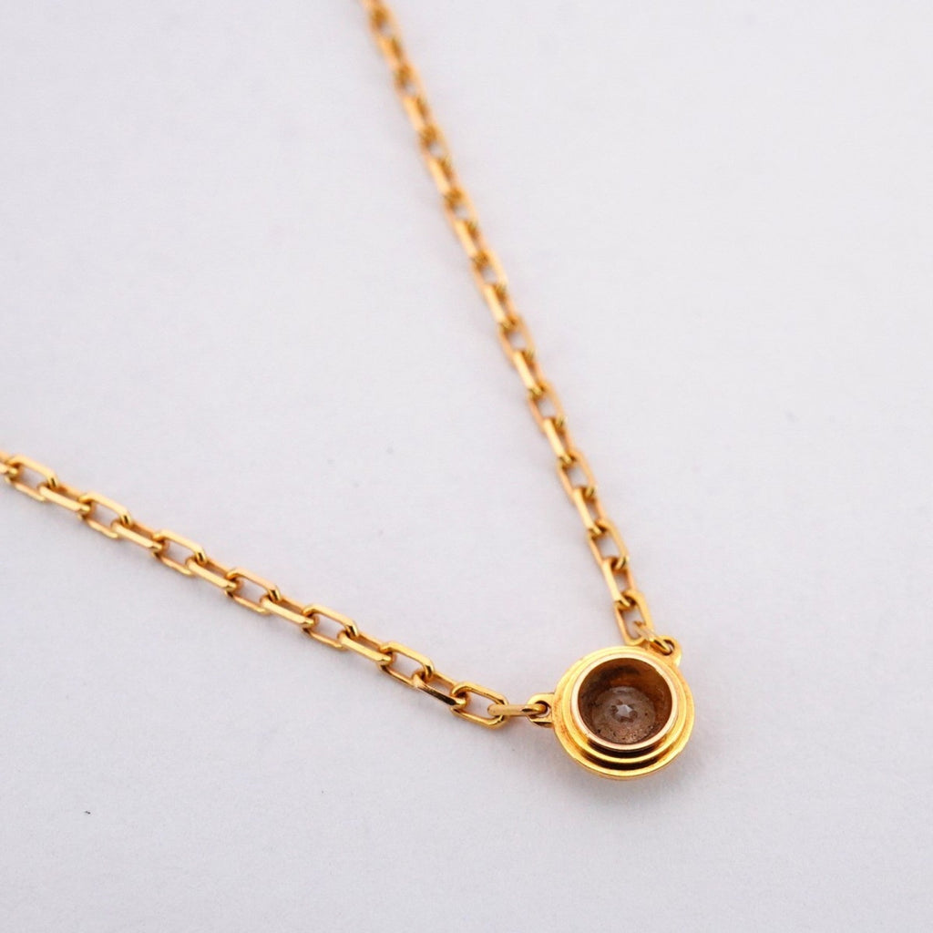 Pendant Necklace 18K Rose Gold Small with Diamond