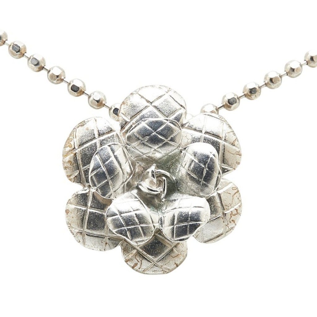 Camellia Pendant Necklace Sterling Silver