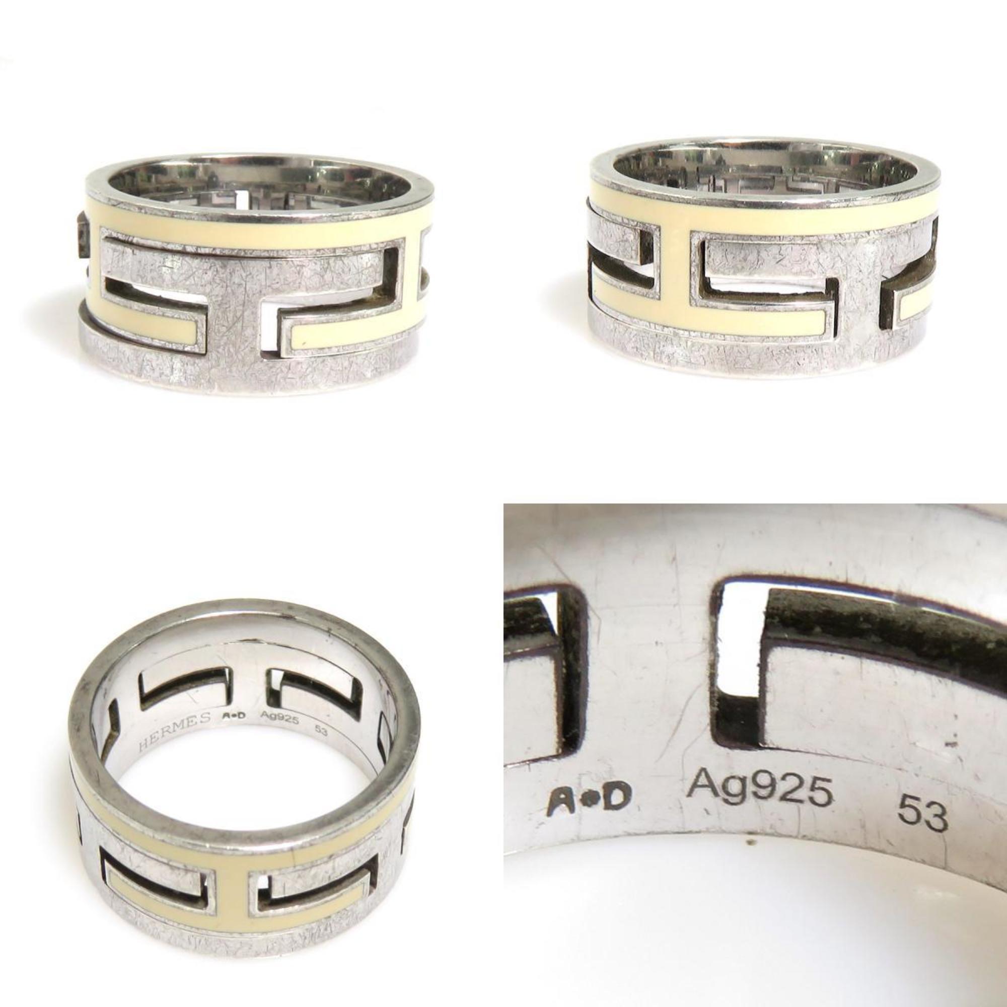 Move Ash Band Ring Enamel and Sterling Silver