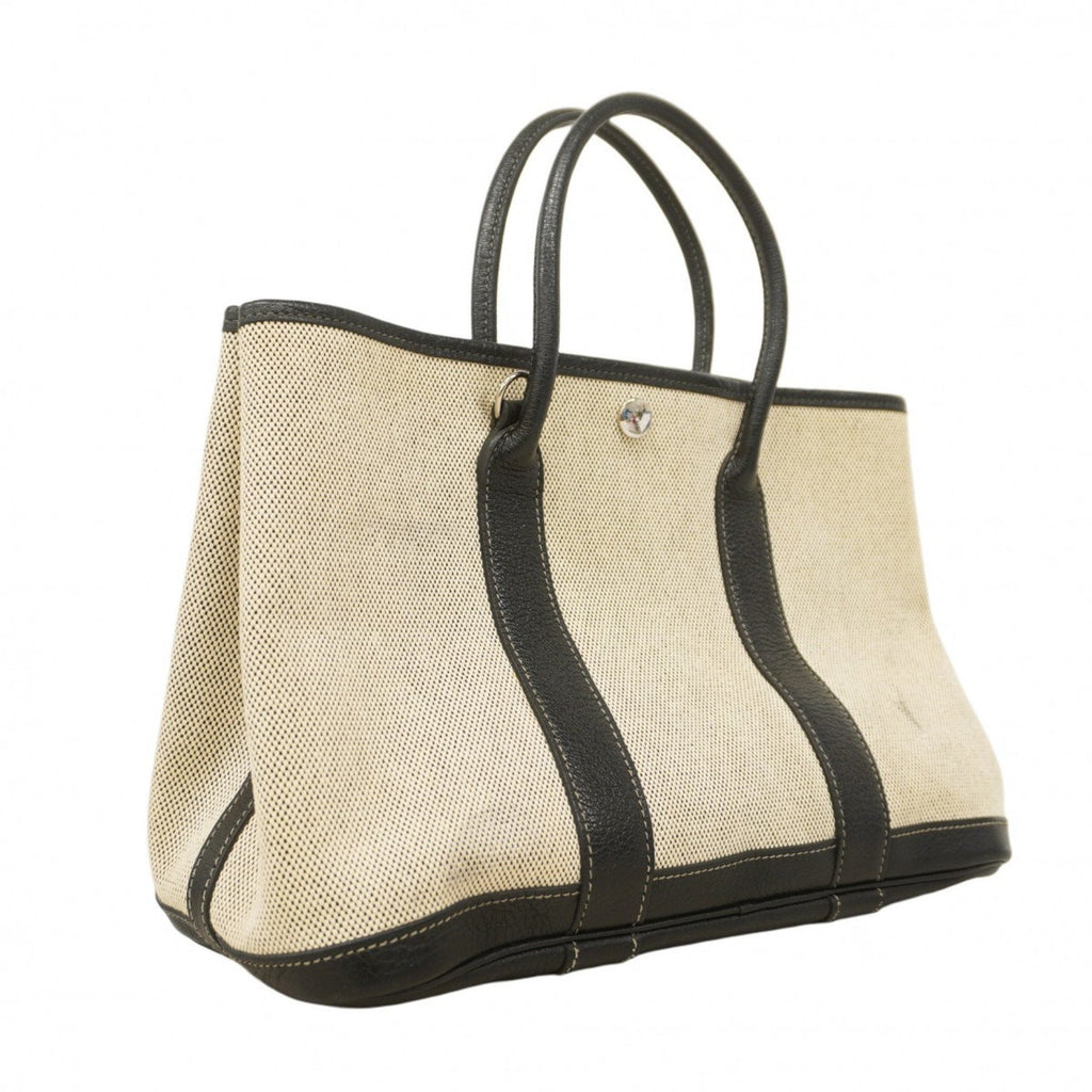 Garden Party Tote Toile and Leather 30