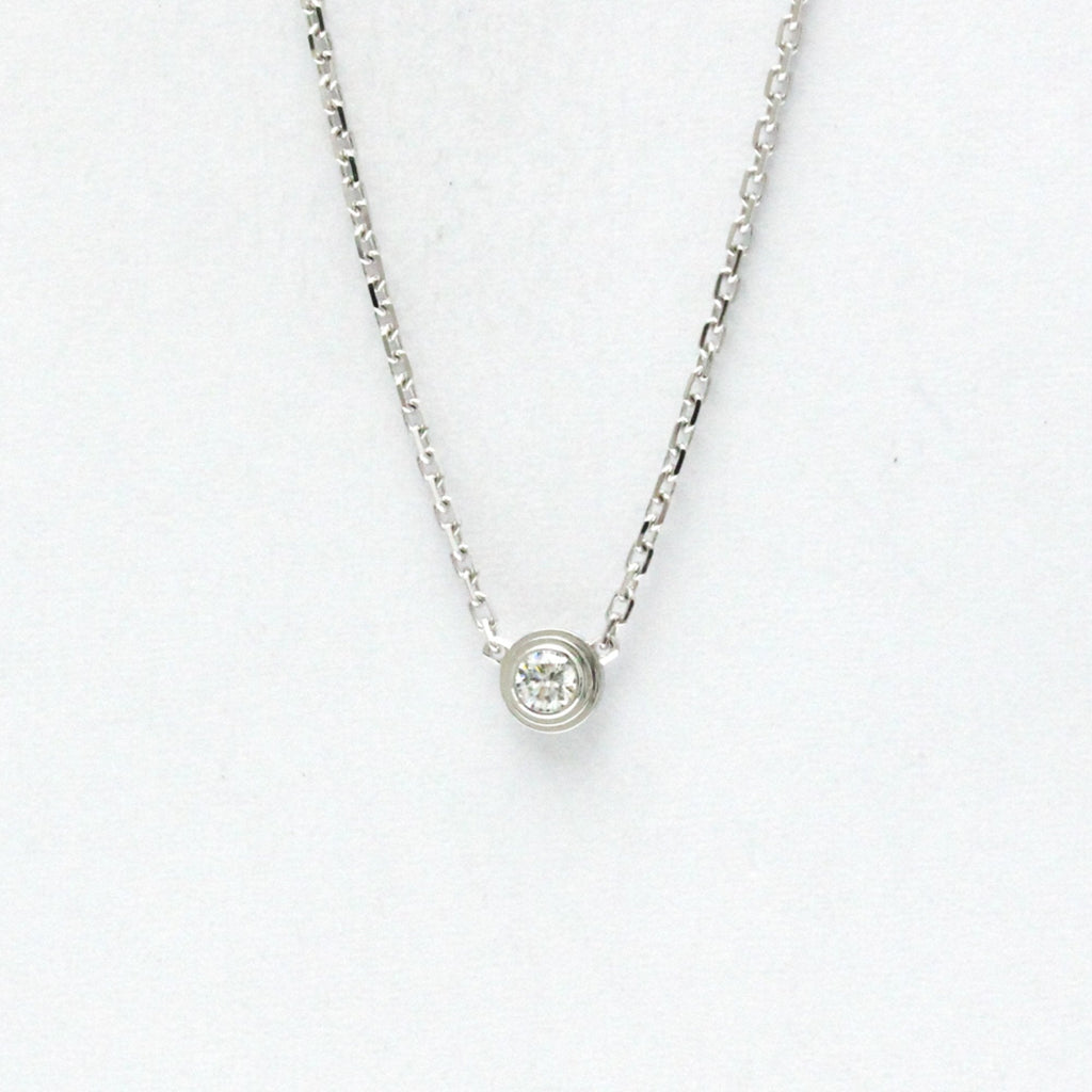 Pendant Necklace 18K White Gold with Diamond