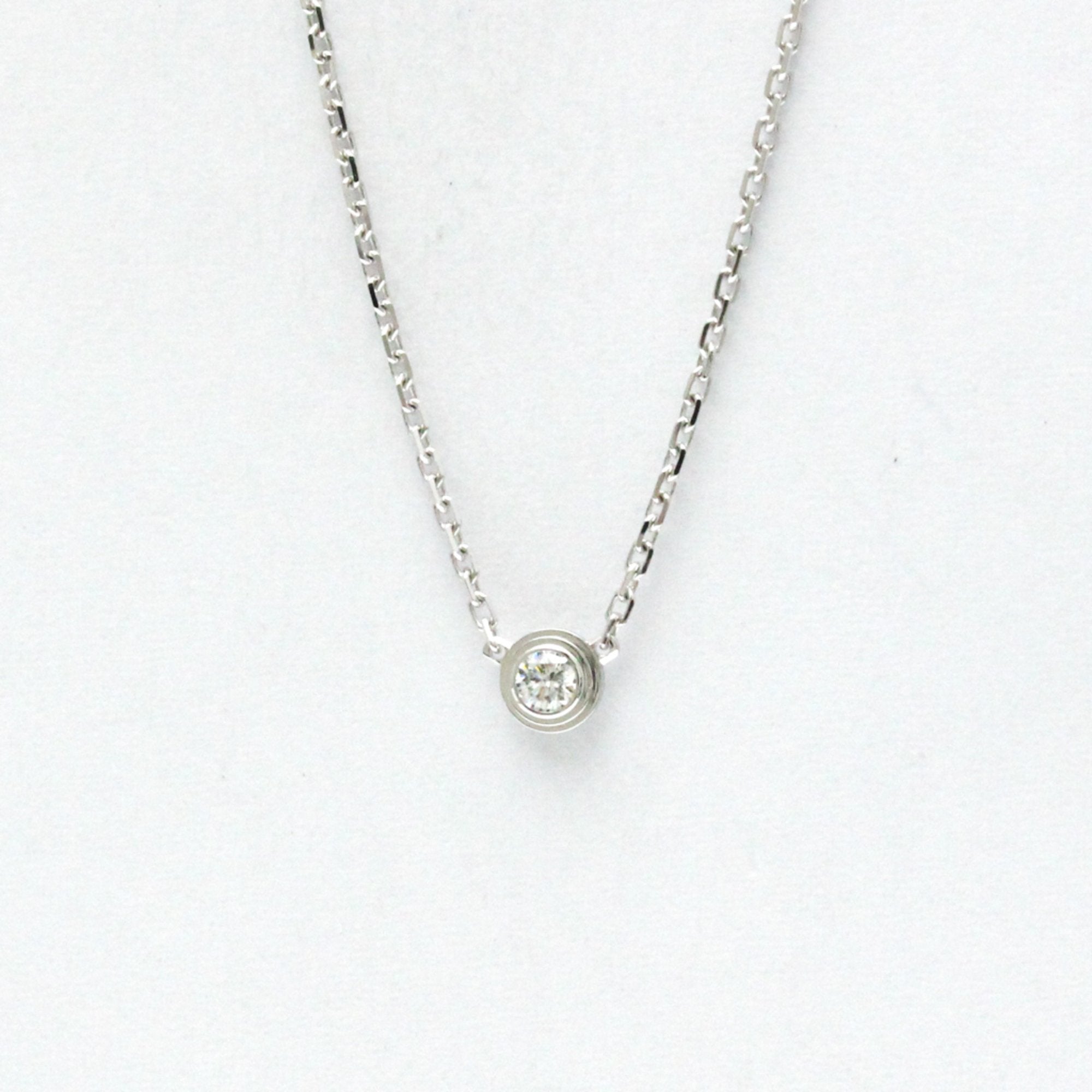 Pendant Necklace 18K White Gold with Diamond