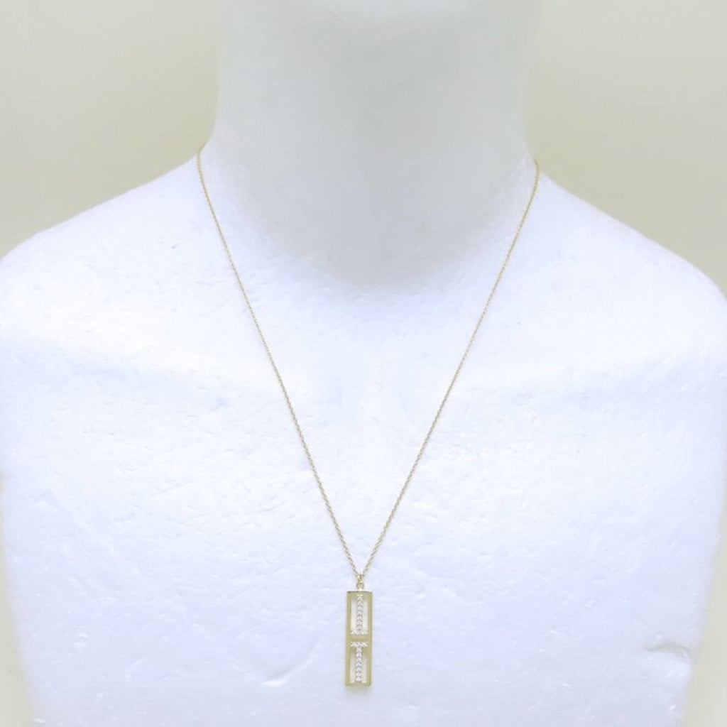 Pendant Necklace 18K Yellow Gold with Diamond
