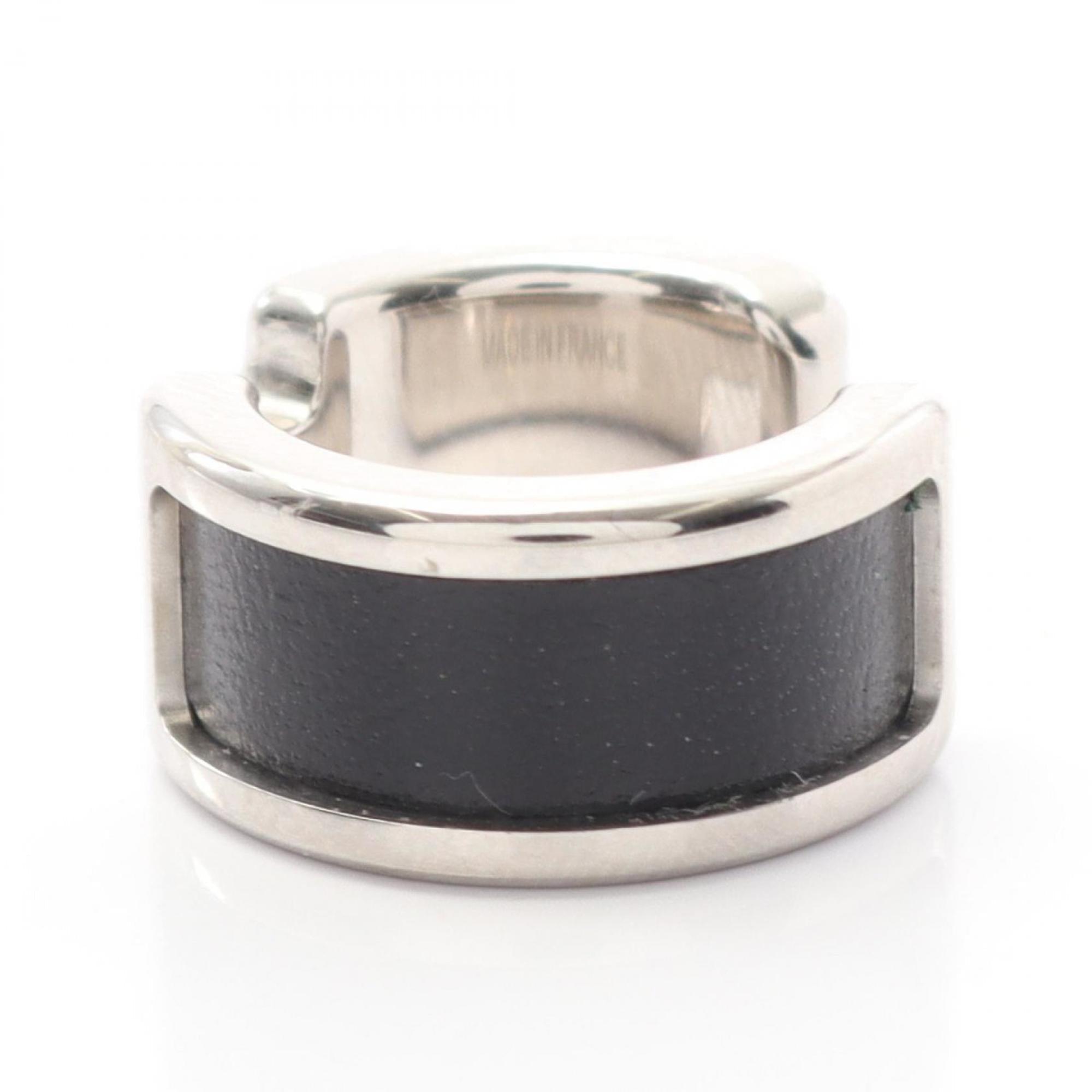 Olympe PM Earrings Leather and Stainless Steel