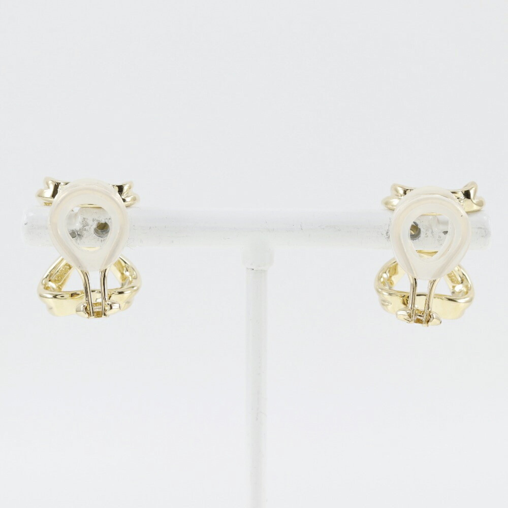 Earrings Platinum and 18K Yellow Gold