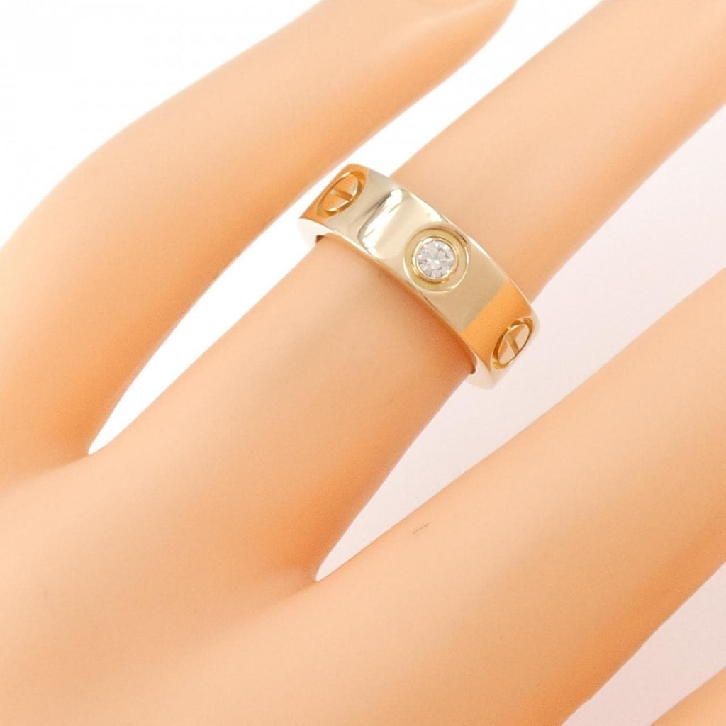 Band Ring 18K Rose Gold with Diamond