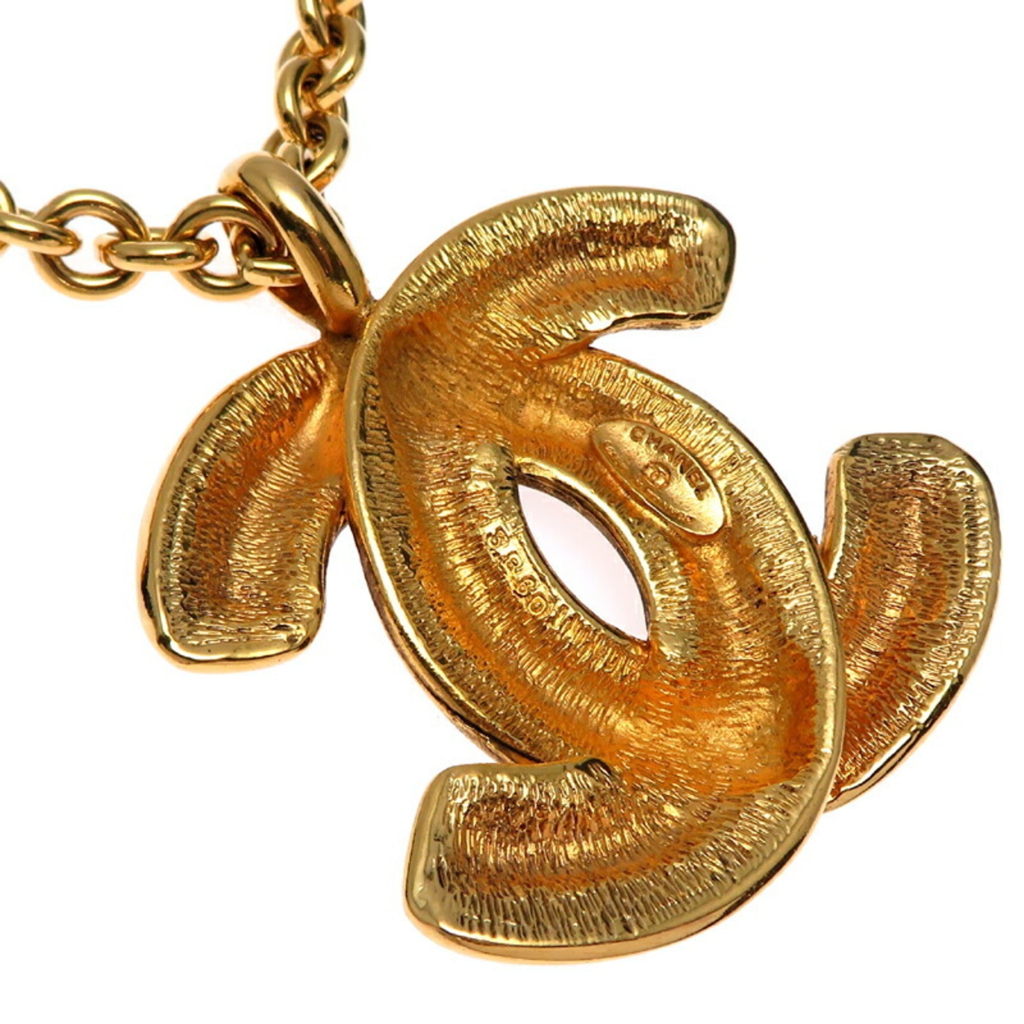 CC Logo Pendant Necklace Metal
