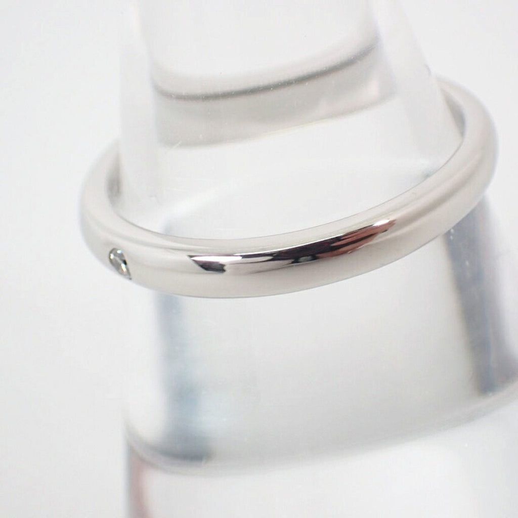 Stacking Band Ring Platinum with Diamond