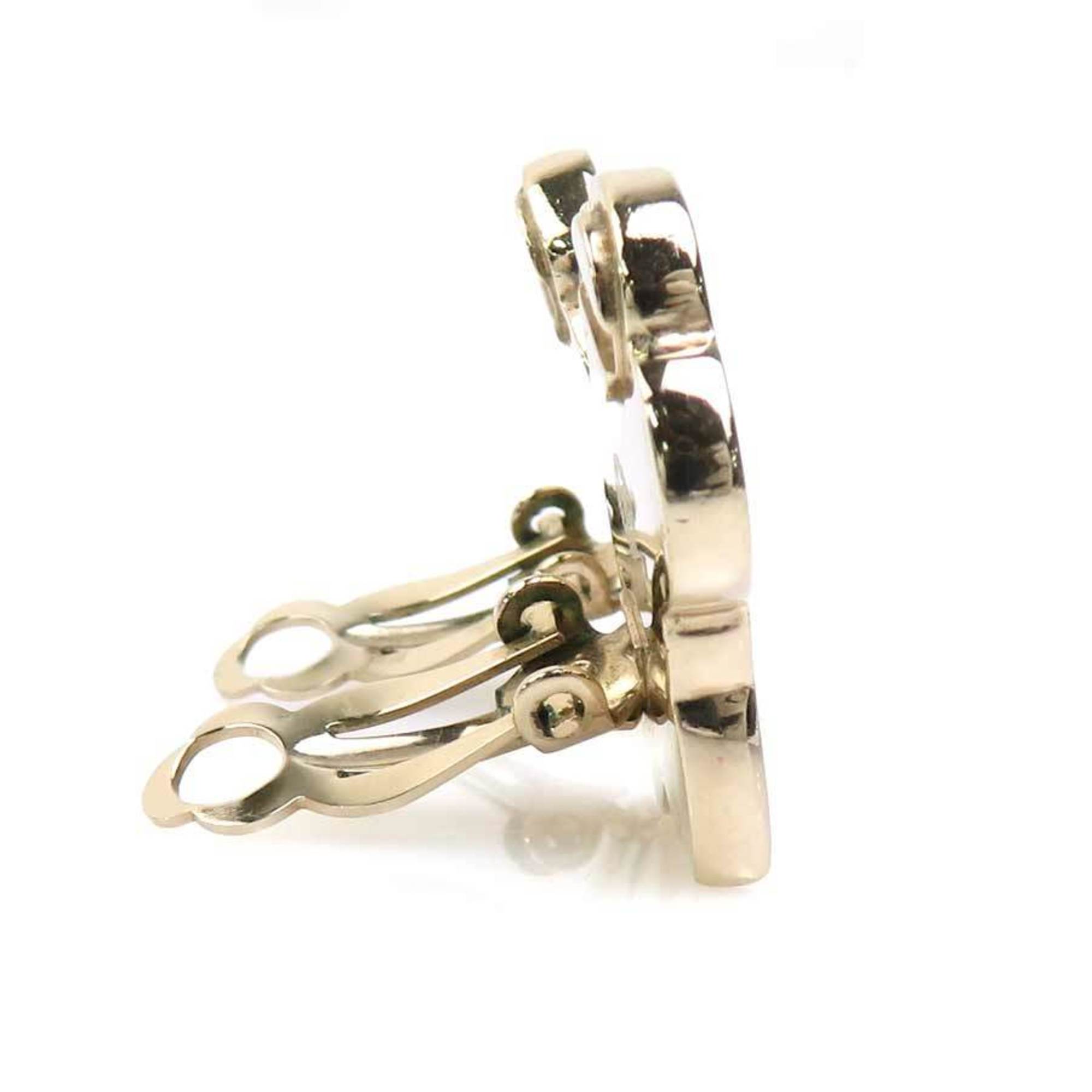 CC Logo Clip-On Earrings Gold-Tone Metal