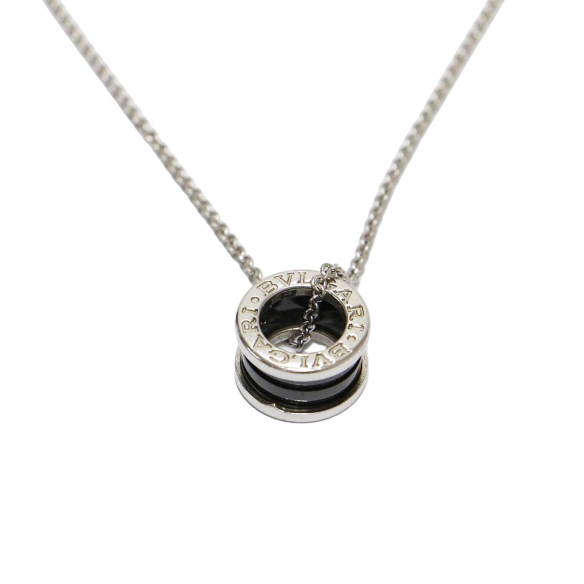 B.Zero1 Pendant Necklace Sterling Silver and Ceramic Black