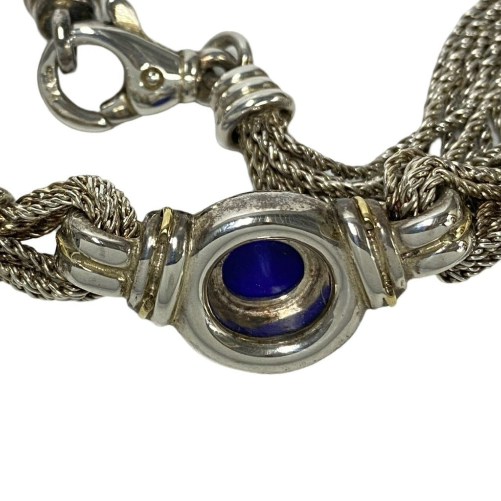 Pendant Necklace 10K Gold and Sterling Silver